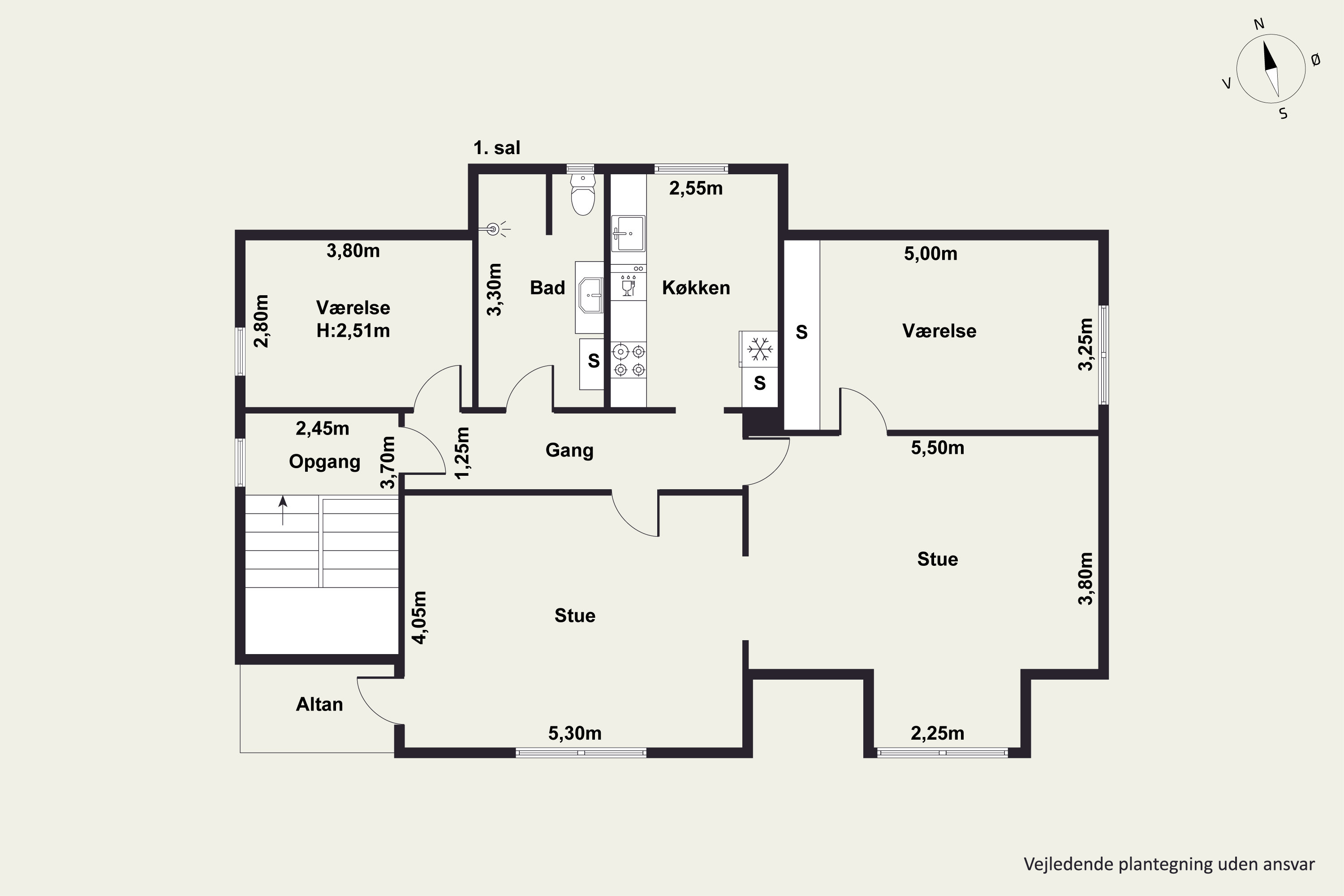 Plantegninger billede af Ny Kærvej 17A, 9000 Aalborg