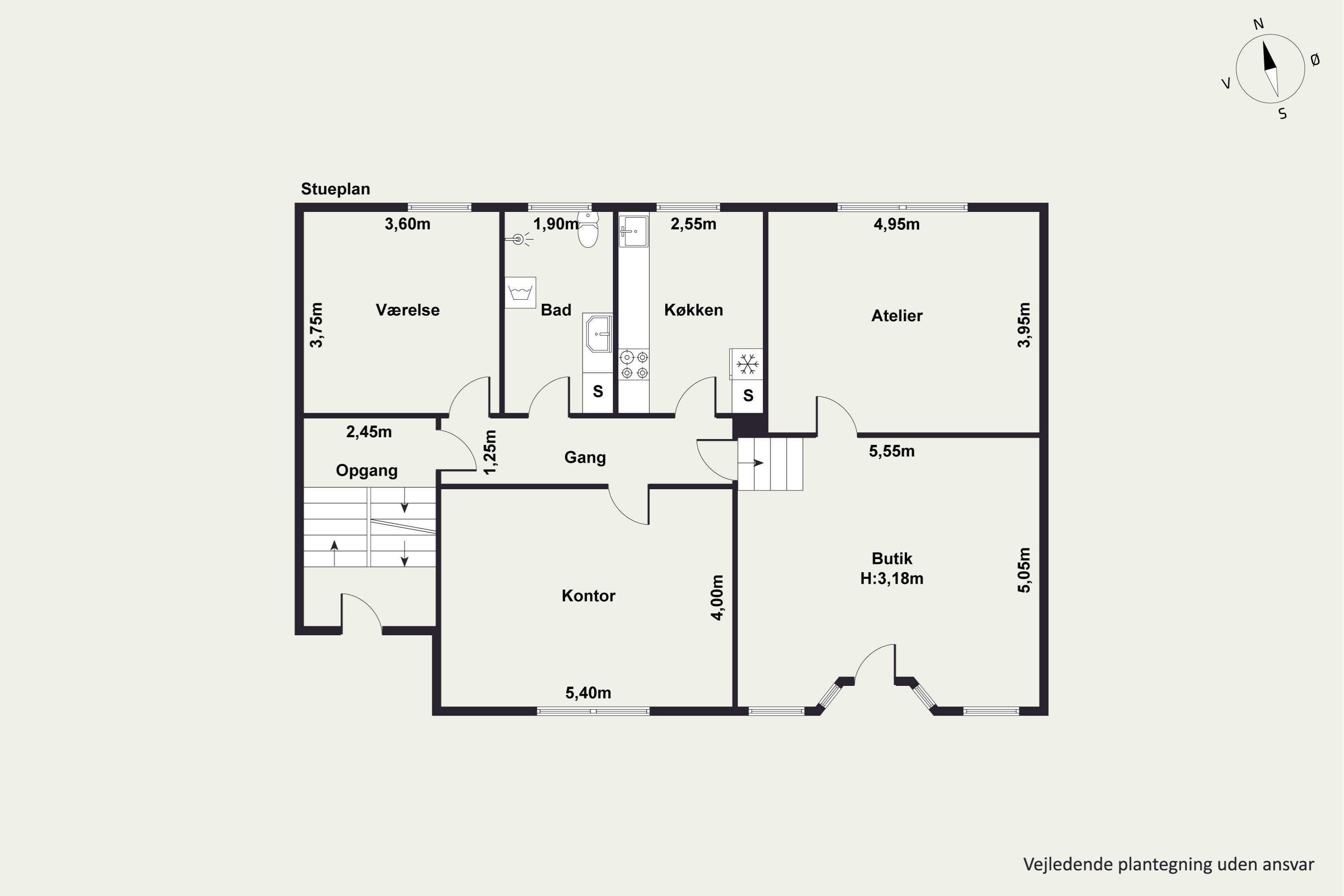 Plantegninger billede af Ny Kærvej 17A, 9000 Aalborg