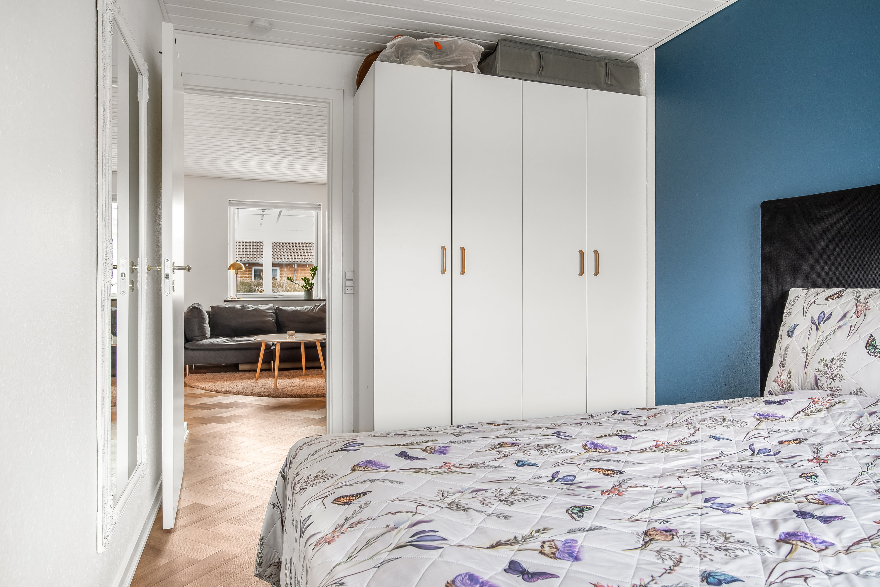 Fremhævet soveværelse billede i fuldskærmstilstand. Billede af H.Drachmanns Vej 40, 7500 Holstebro