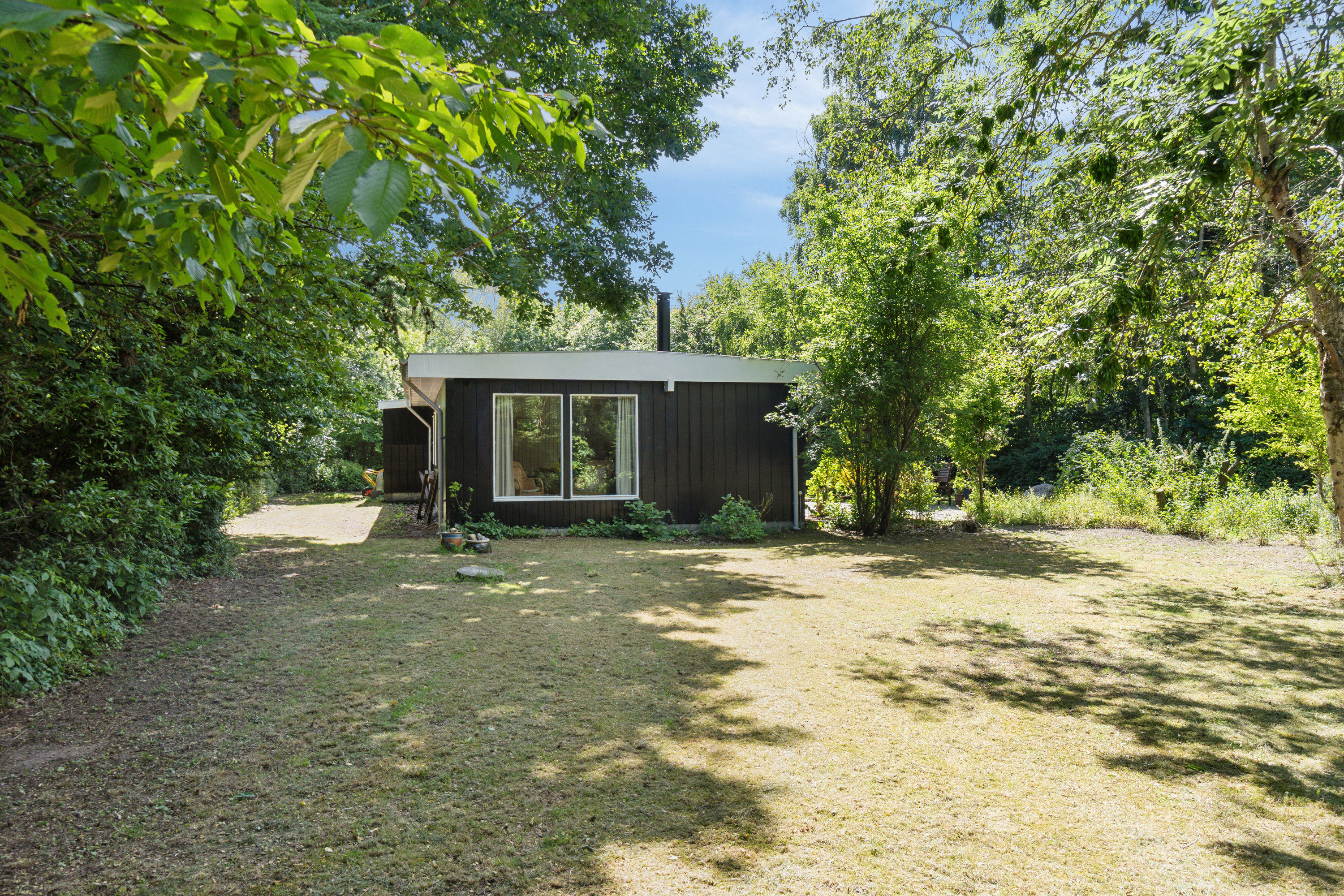 Fremhævet set fra haven billede i fuldskærmstilstand. Billede af Hesselbjergvej 16, Reersø, 4281 Gørlev