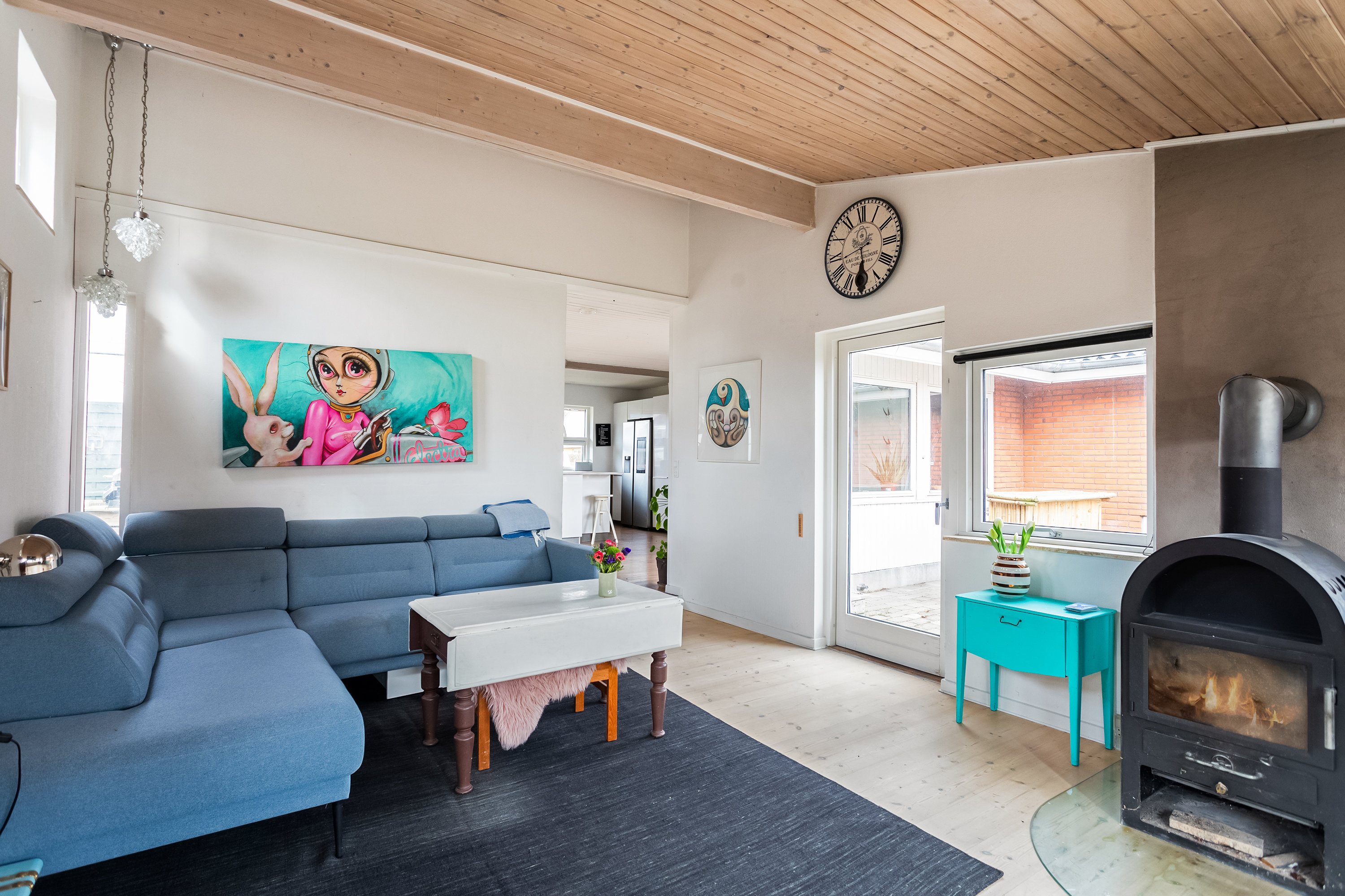 Fremhævet stue billede i fuldskærmstilstand. Billede af Hybenvænget 7, 2740 Skovlunde