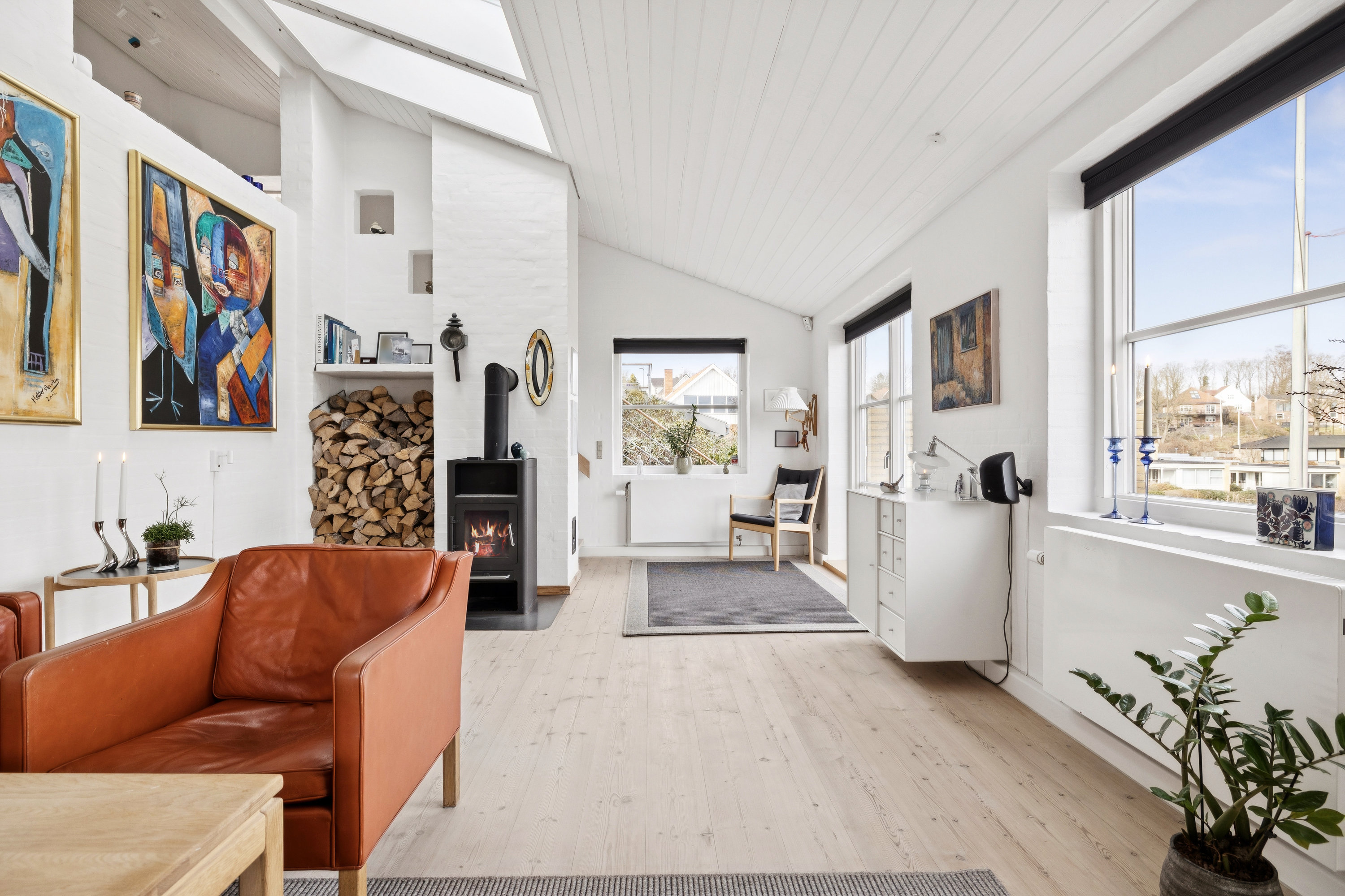 Fremhævet stue billede i fuldskærmstilstand. Billede af Søfaldet 10, Stilling, 8660 Skanderborg