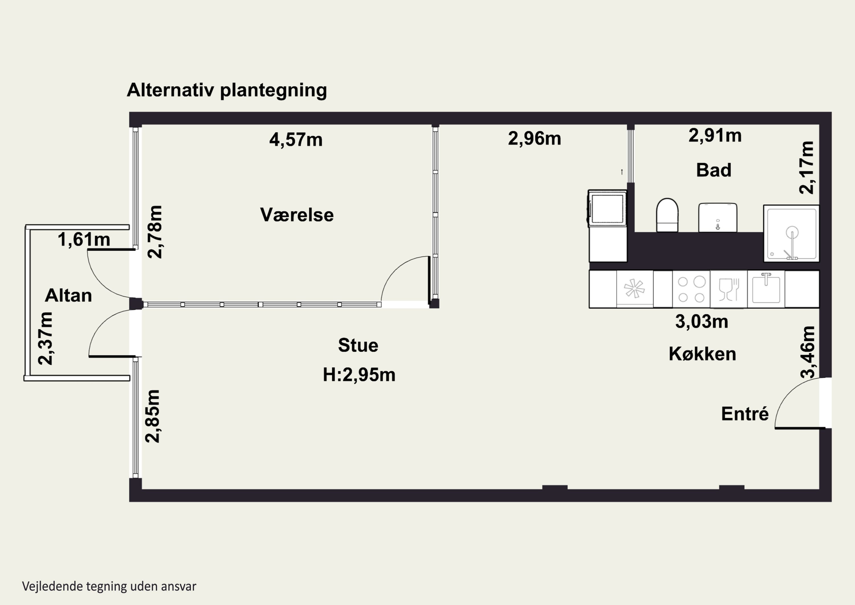 Plantegninger billede af Islands Brygge 79A, 3. 8., 2300 København S