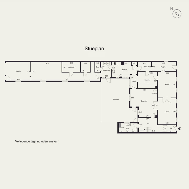 Plantegninger billede af Søndergade 16, 8740 Brædstrup