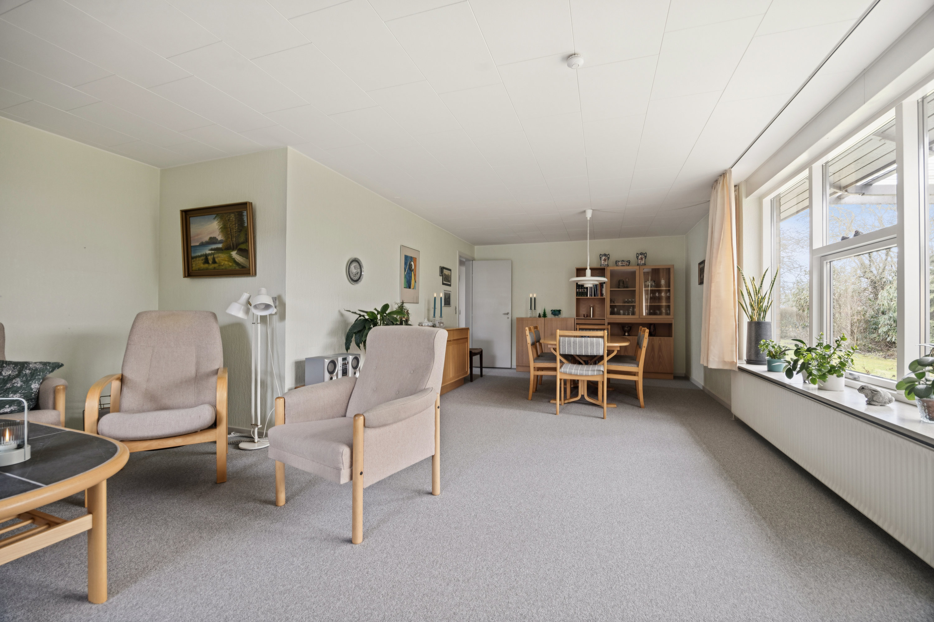 Fremhævet stue billede i fuldskærmstilstand. Billede af Bregentvedvej 5, 9400 Nørresundby