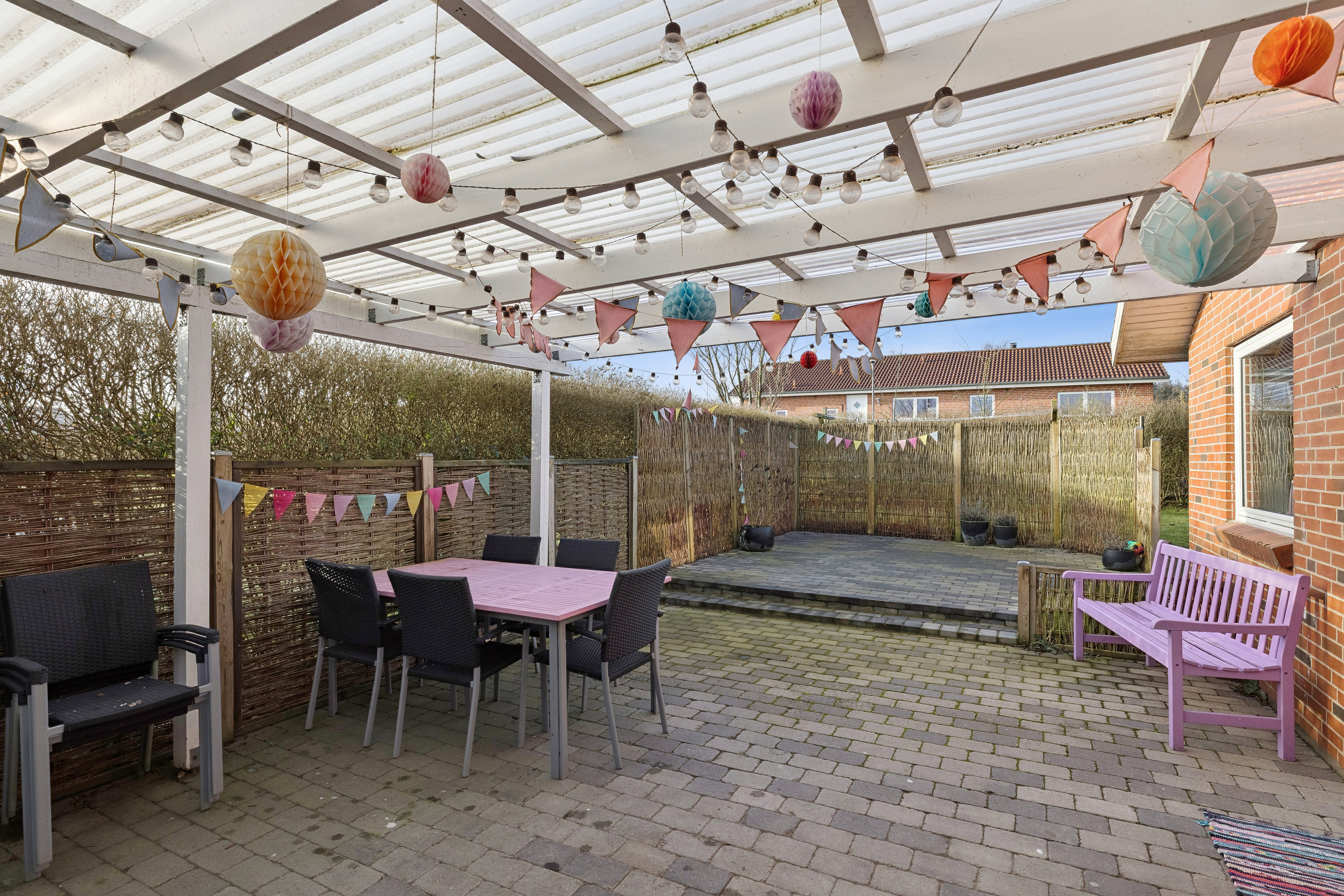 Fremhævet terrasse billede i fuldskærmstilstand. Billede af Valmuevej 9, 7850 Stoholm Jyll