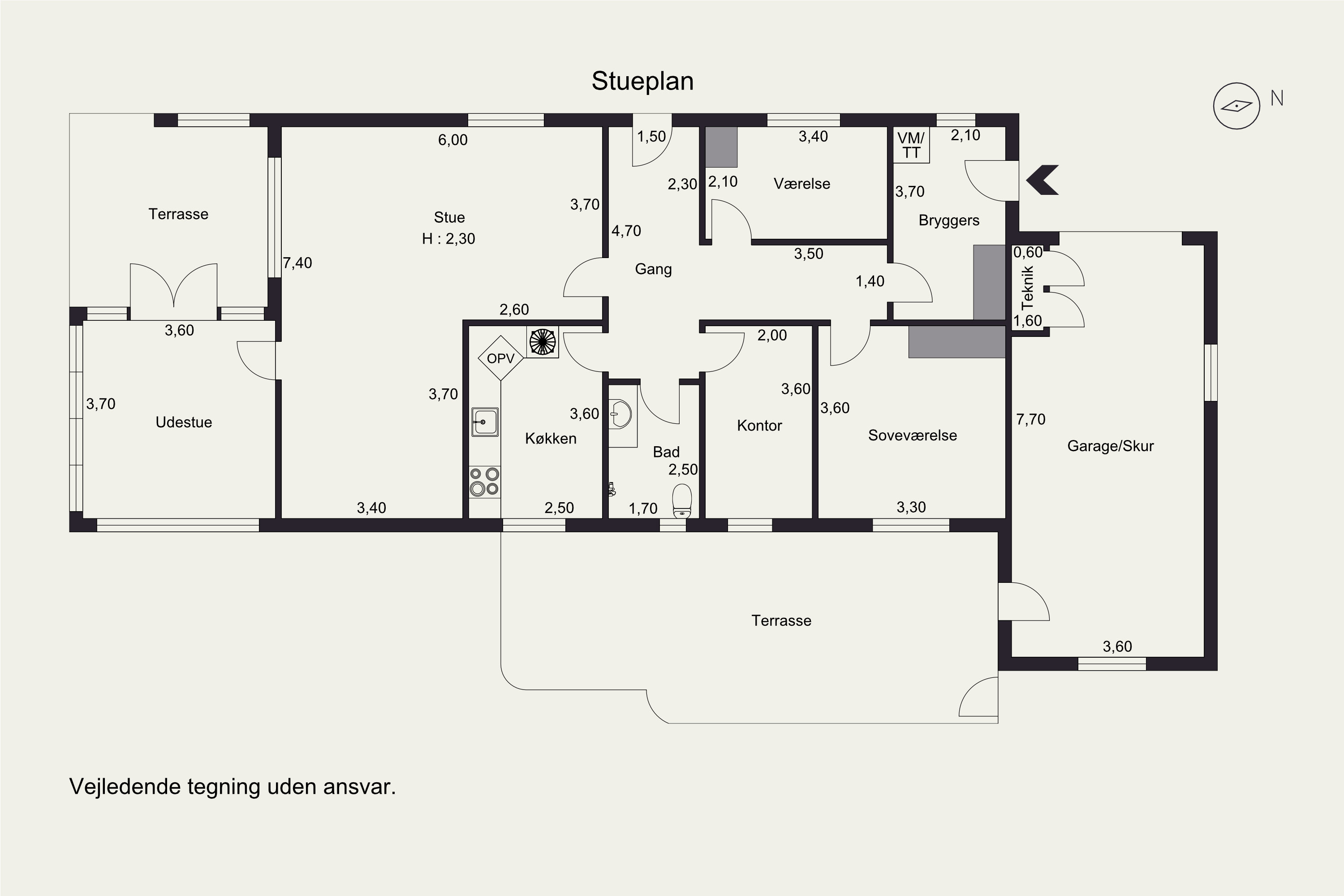 Plantegninger billede af Passagen 3, Over Jerstal, 6500 Vojens