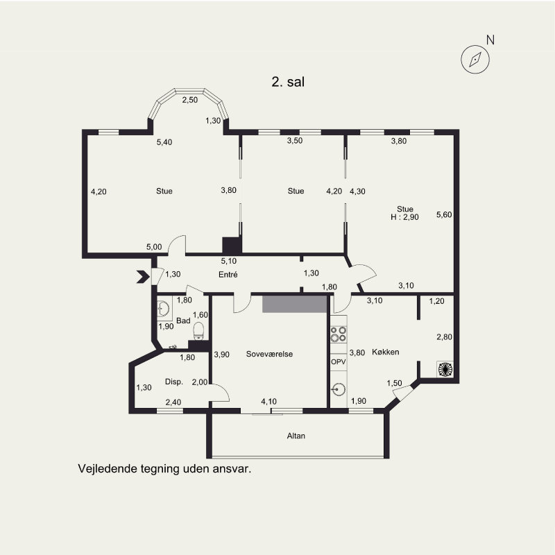 Plantegninger billede af Mazantigade 20, 2., 6000 Kolding