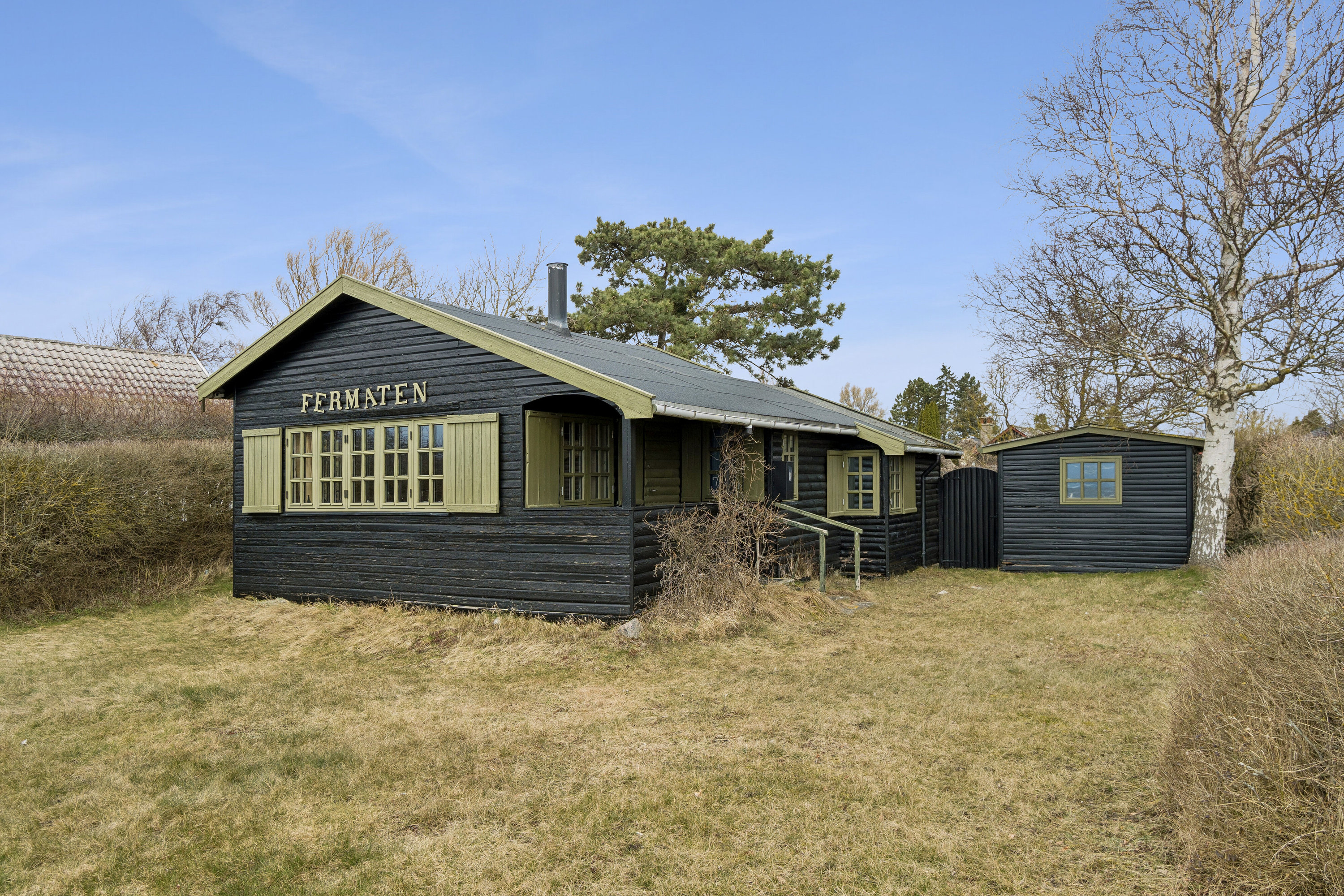 Fremhævet set fra haven billede i fuldskærmstilstand. Billede af Gammel Strandvej 115, Bisserup, 4243 Rude