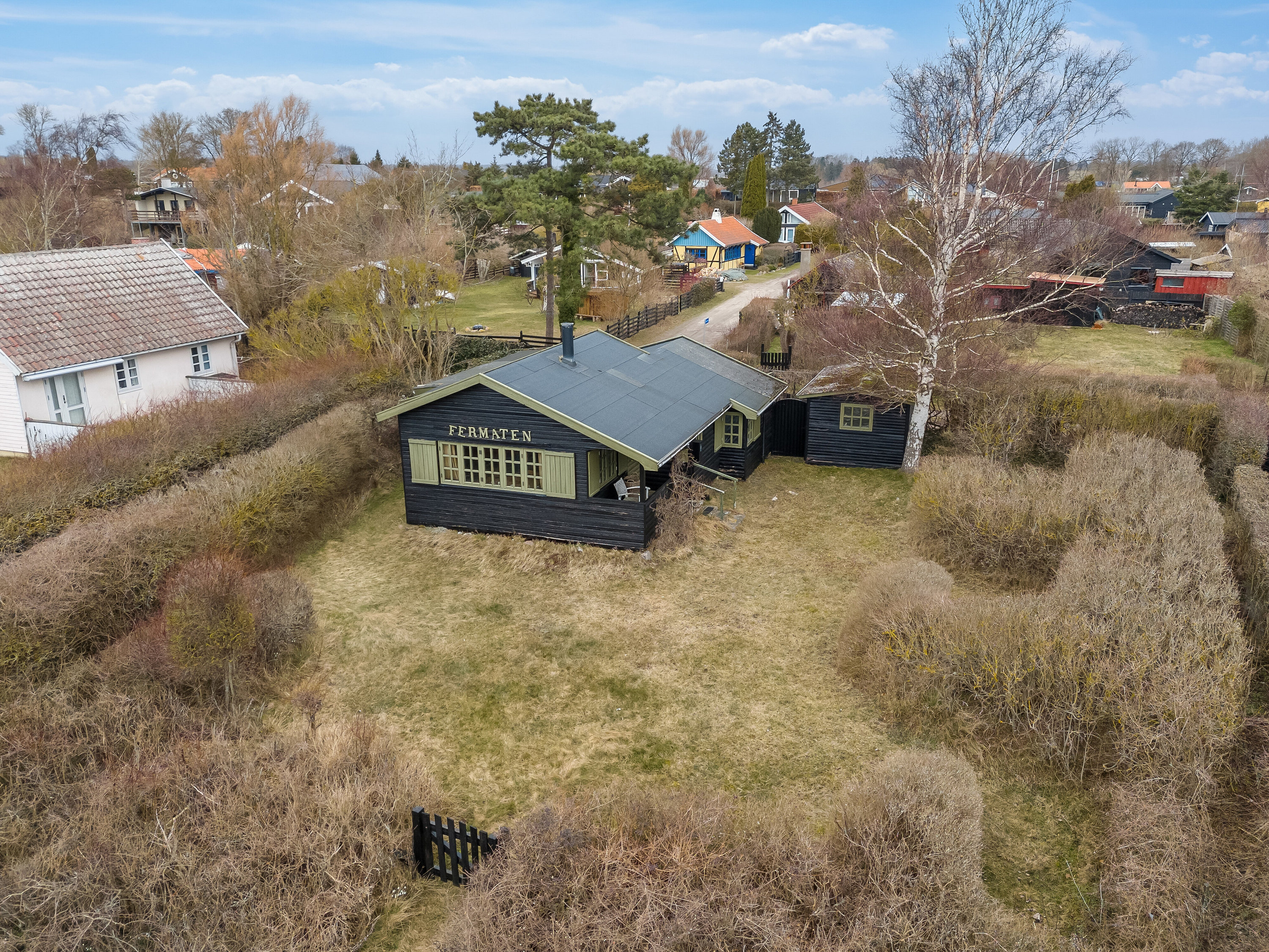 Fremhævet luftfoto billede i fuldskærmstilstand. Billede af Gammel Strandvej 115, Bisserup, 4243 Rude