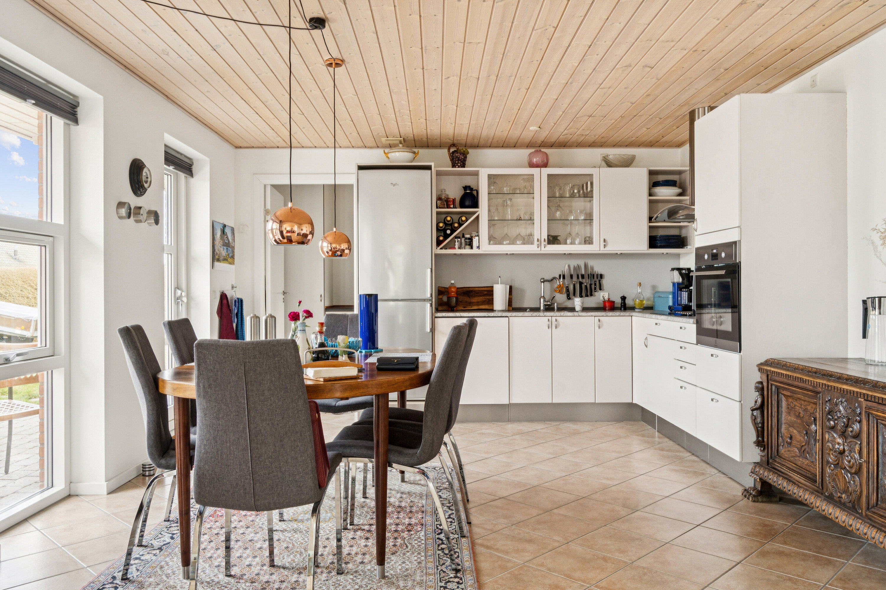 Fremhævet spisestue billede i fuldskærmstilstand. Billede af Brinken 121, Mogenstrup, 4700 Næstved