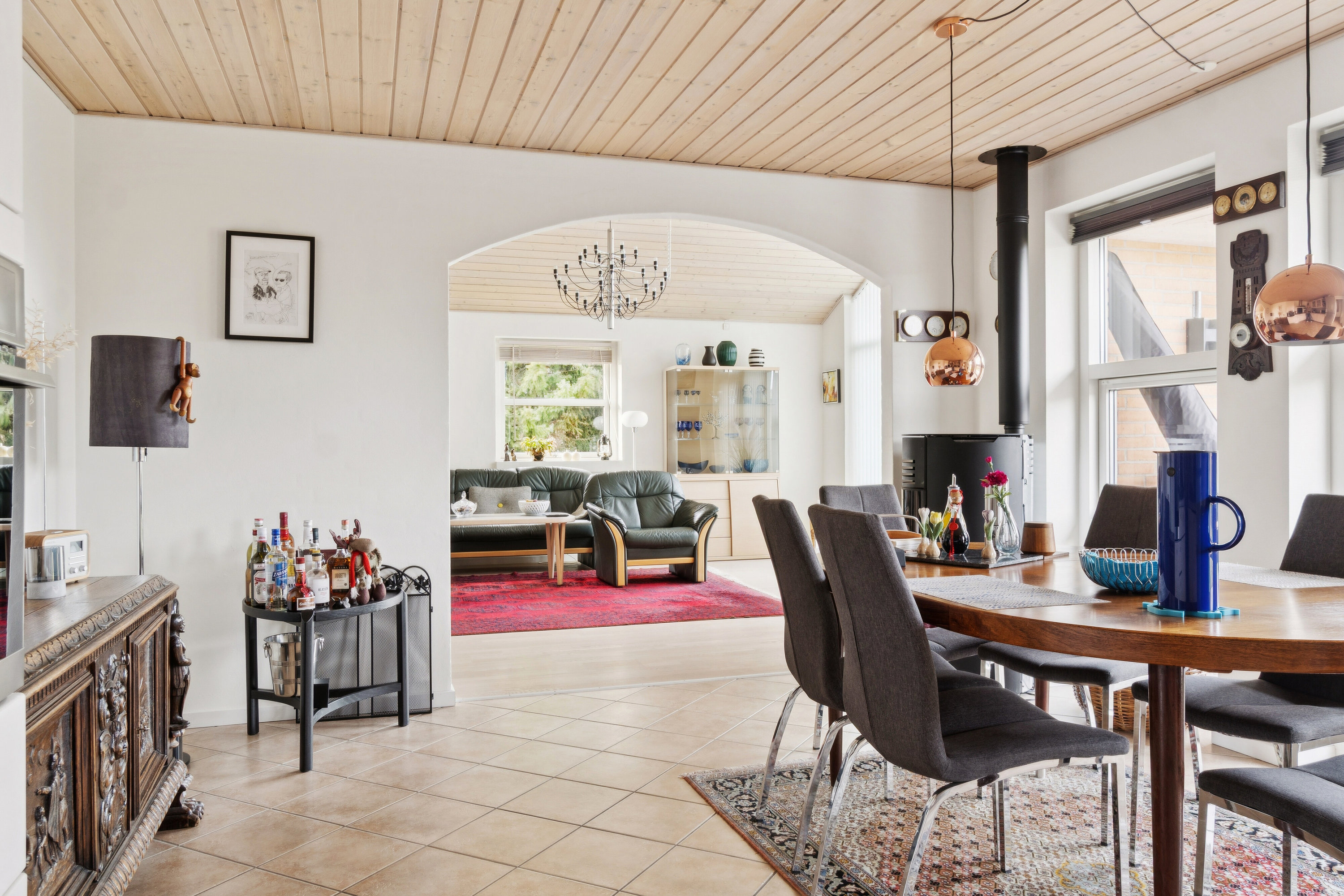 Fremhævet spisestue billede i fuldskærmstilstand. Billede af Brinken 121, Mogenstrup, 4700 Næstved