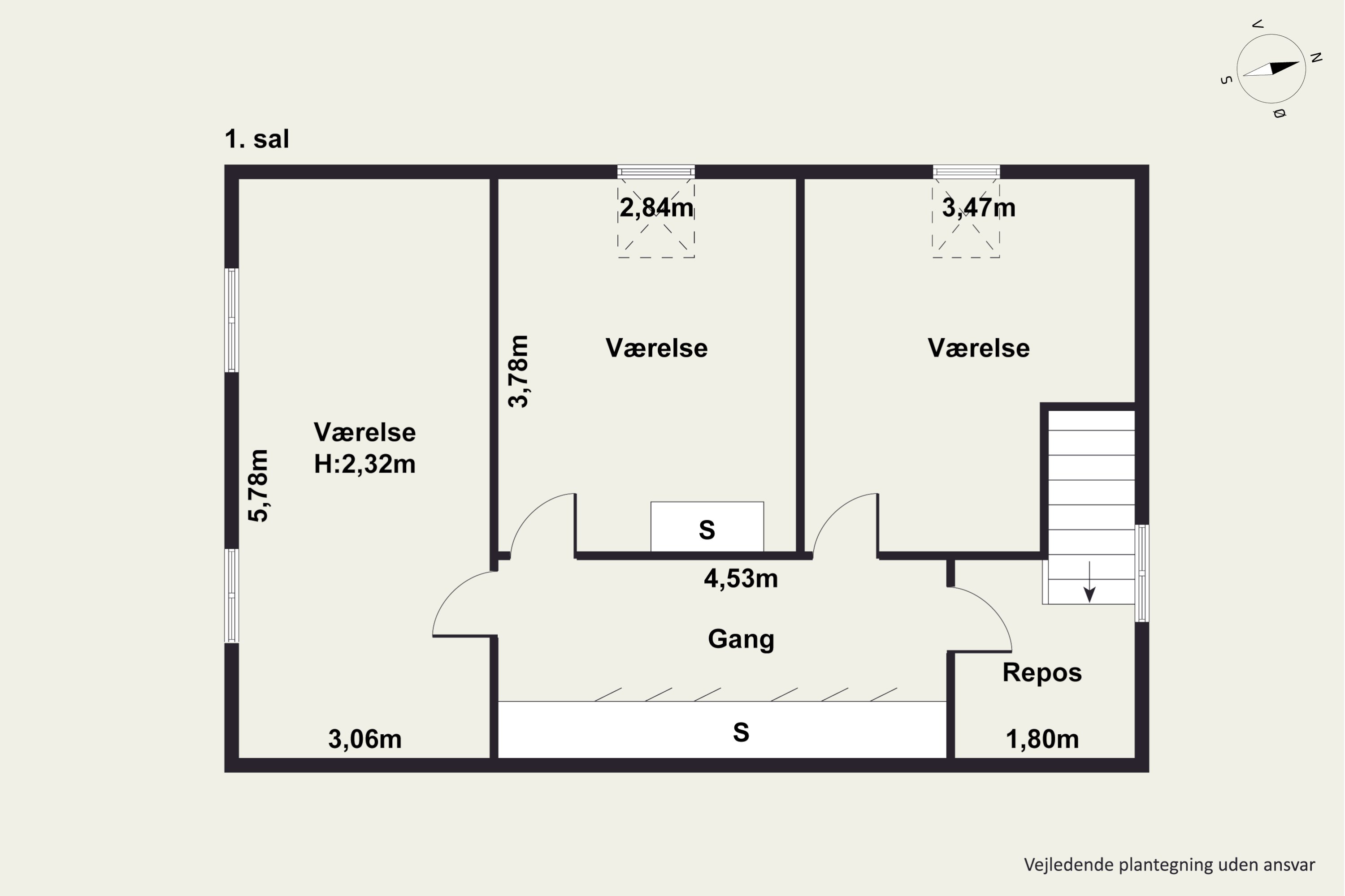 Plantegninger billede af Kanalvej 71, Ginnerup, 8500 Grenaa