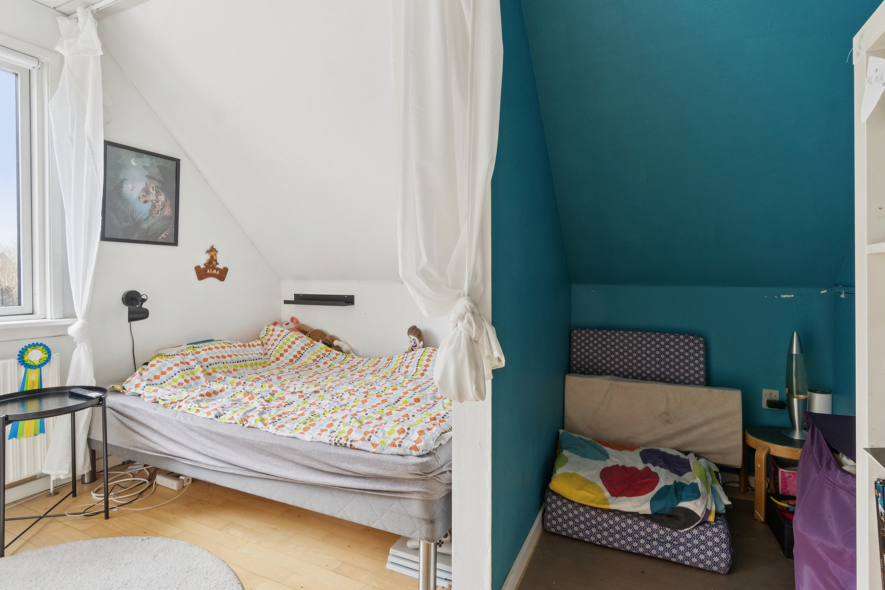 Fremhævet soveværelse billede i fuldskærmstilstand. Billede af Højdevej 9, 4070 Kirke Hyllinge