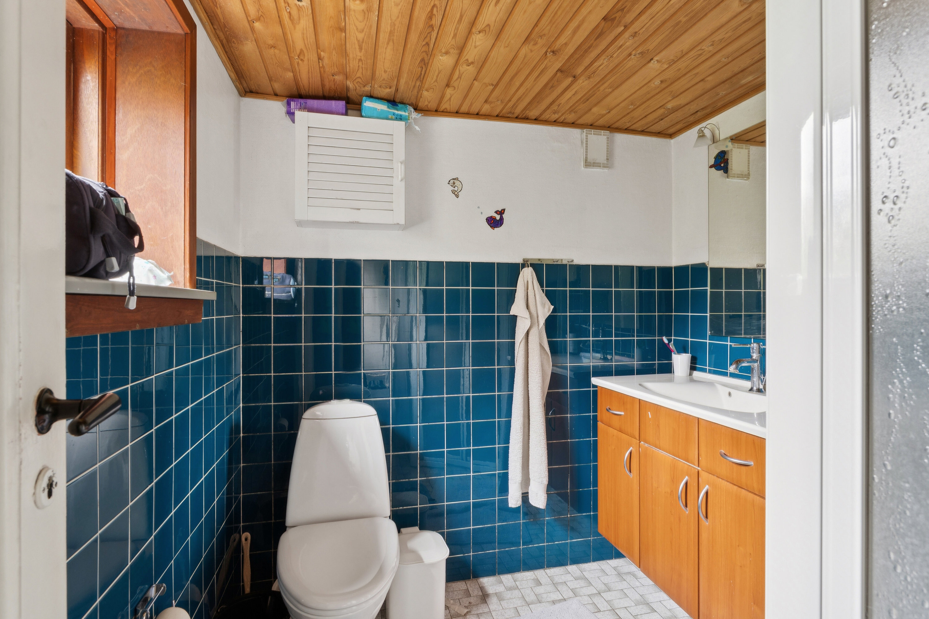 Fremhævet badeværelse billede i fuldskærmstilstand. Billede af Nørregade 5, 7430 Ikast