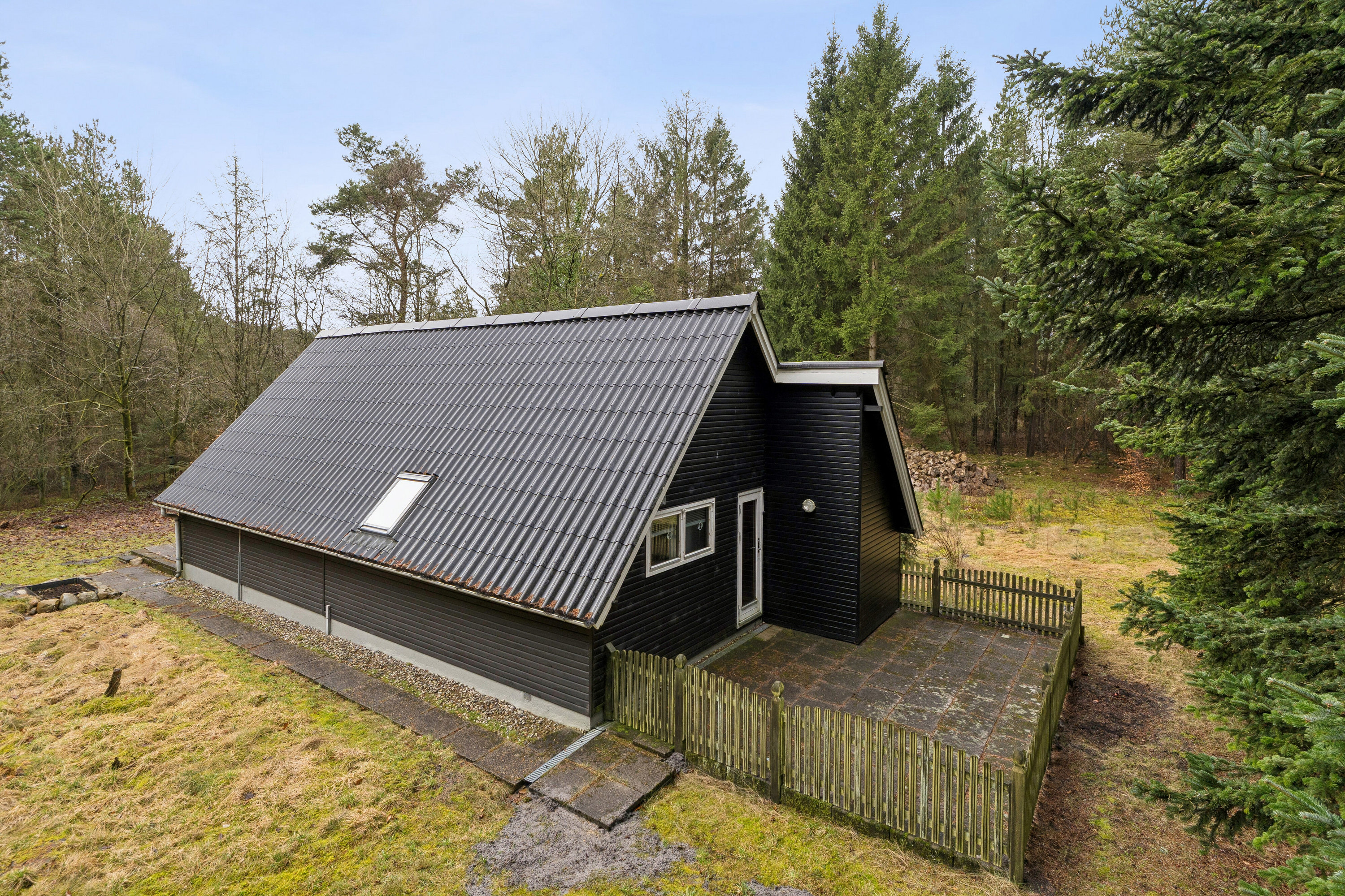 Fremhævet luftfoto billede i fuldskærmstilstand. Billede af Tyttebærvej 44, 7441 Bording