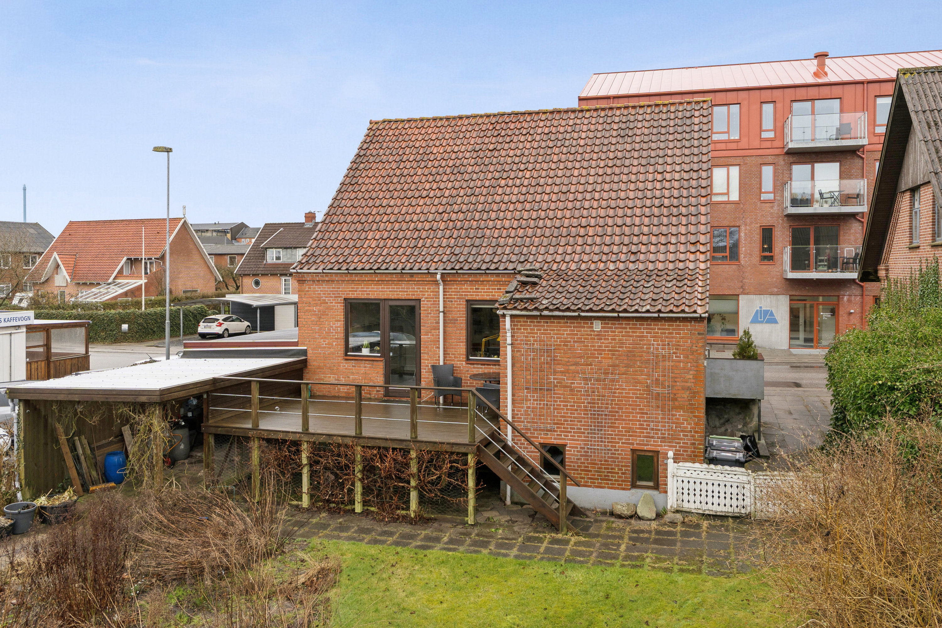 Fremhævet luftfoto billede i fuldskærmstilstand. Billede af Nørregade 5, 7430 Ikast