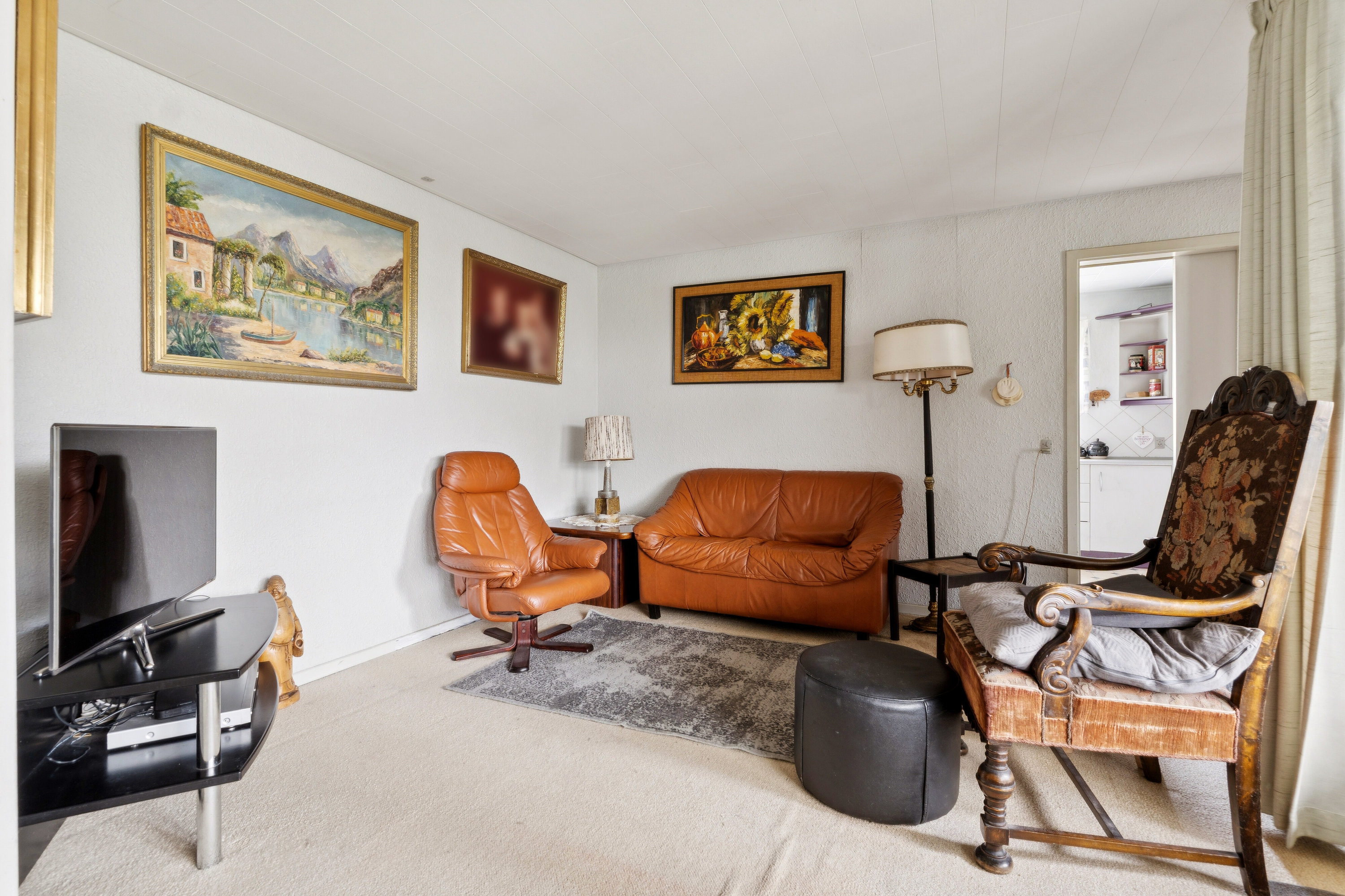 Fremhævet stue billede i fuldskærmstilstand. Billede af Ternevej 40, 7430 Ikast