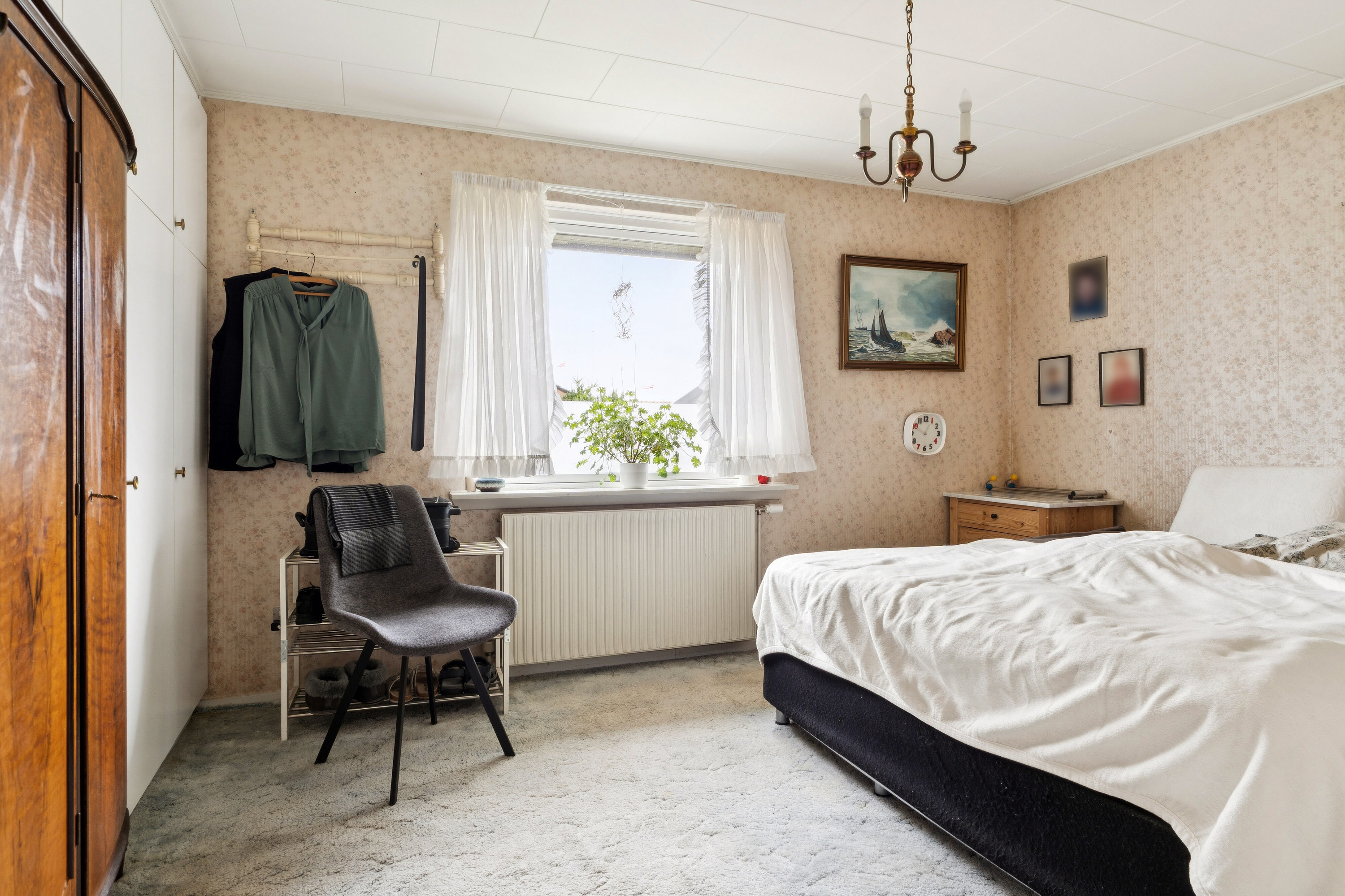 Fremhævet soveværelse billede i fuldskærmstilstand. Billede af Ternevej 40, 7430 Ikast