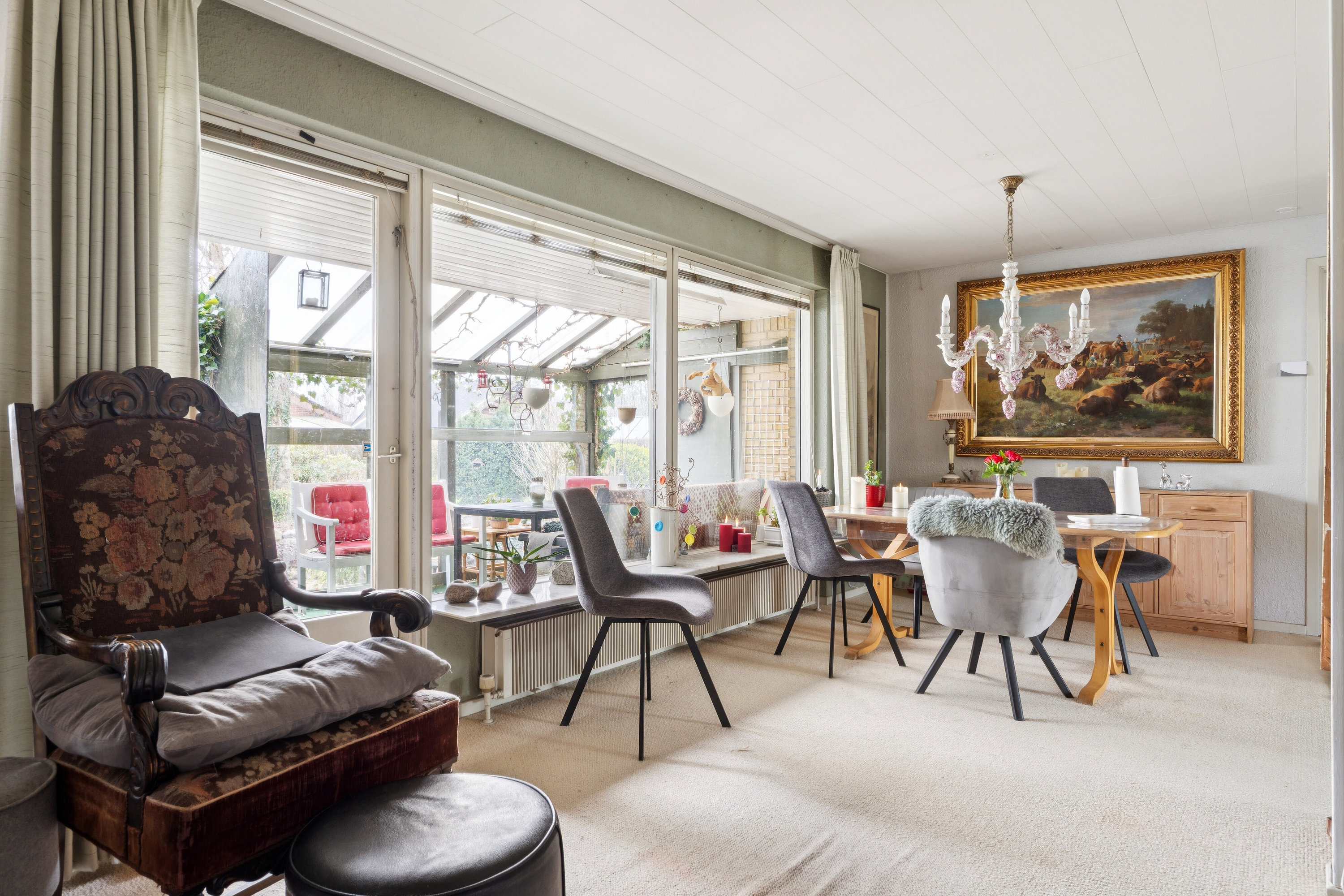 Fremhævet stue billede i fuldskærmstilstand. Billede af Ternevej 40, 7430 Ikast