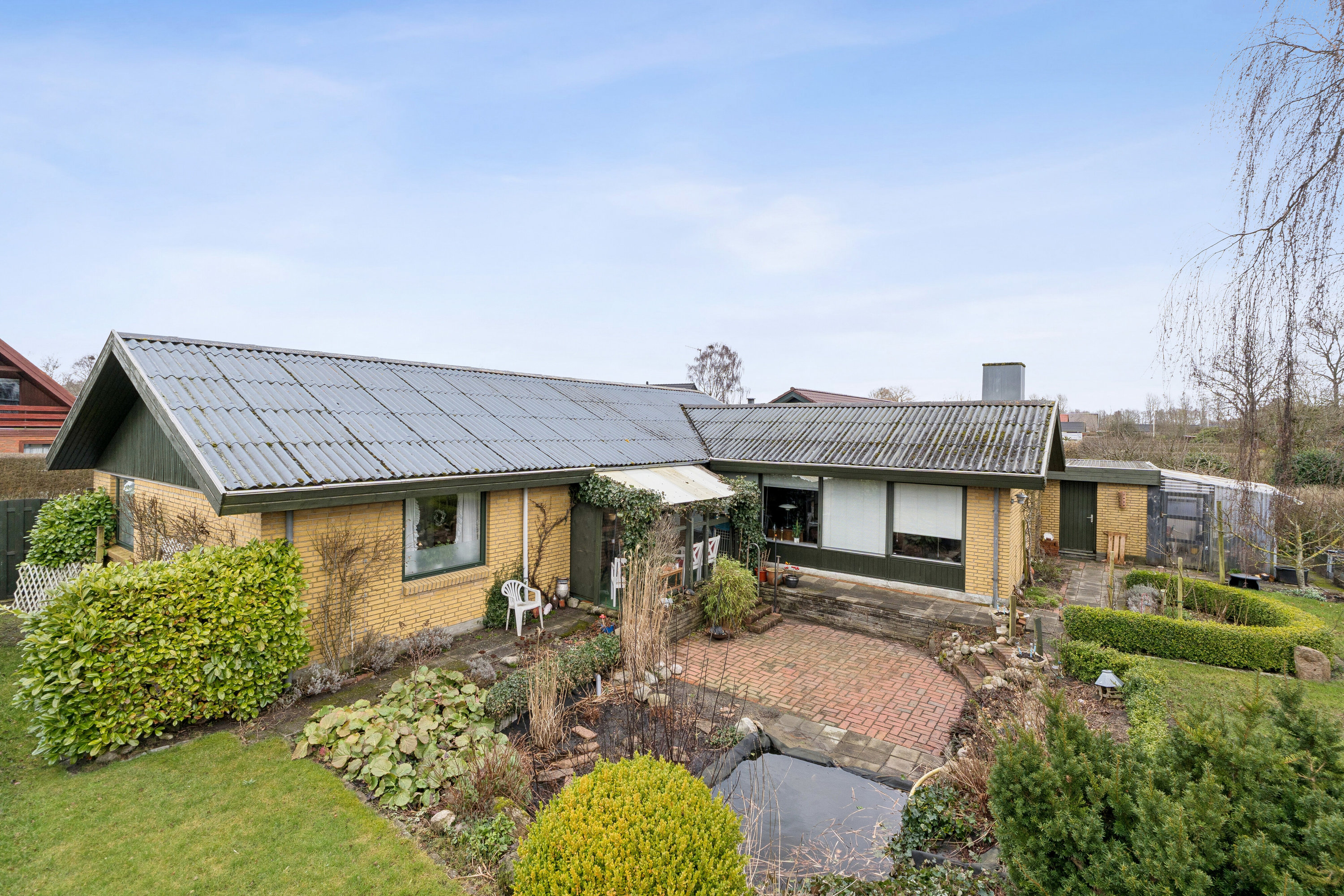 Fremhævet luftfoto billede i fuldskærmstilstand. Billede af Ternevej 40, 7430 Ikast