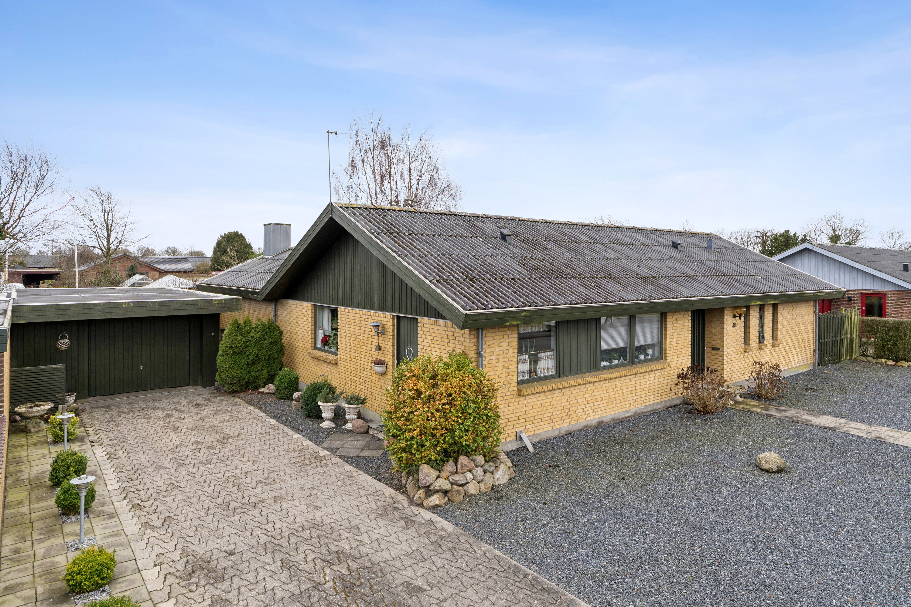 Fremhævet luftfoto billede i fuldskærmstilstand. Billede af Ternevej 40, 7430 Ikast