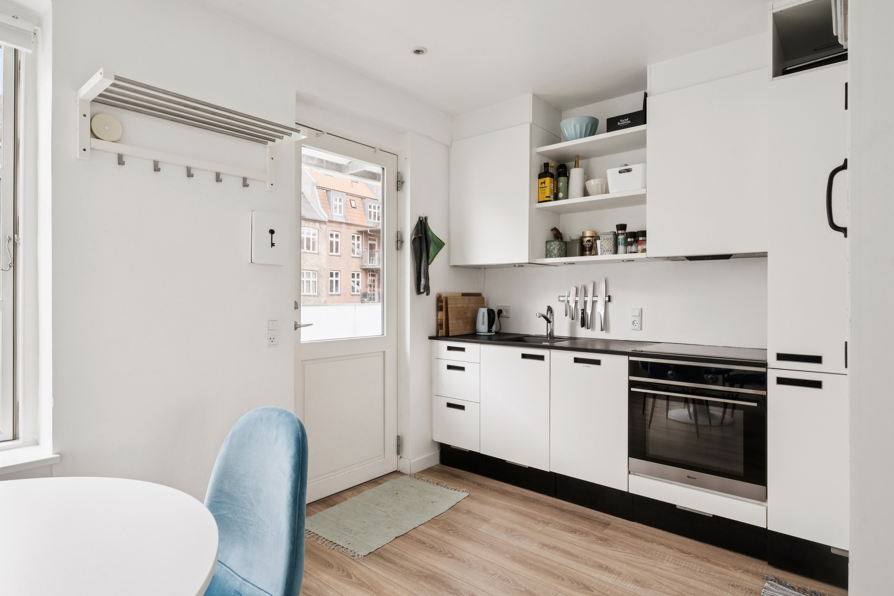 Fremhævet køkken billede i fuldskærmstilstand. Billede af Grønnegade 50D, 1. th., 8000 Aarhus C