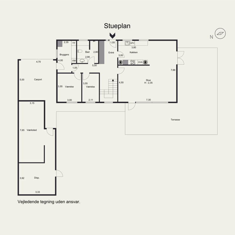 Plantegninger billede af Morbærvej 49, 6600 Vejen