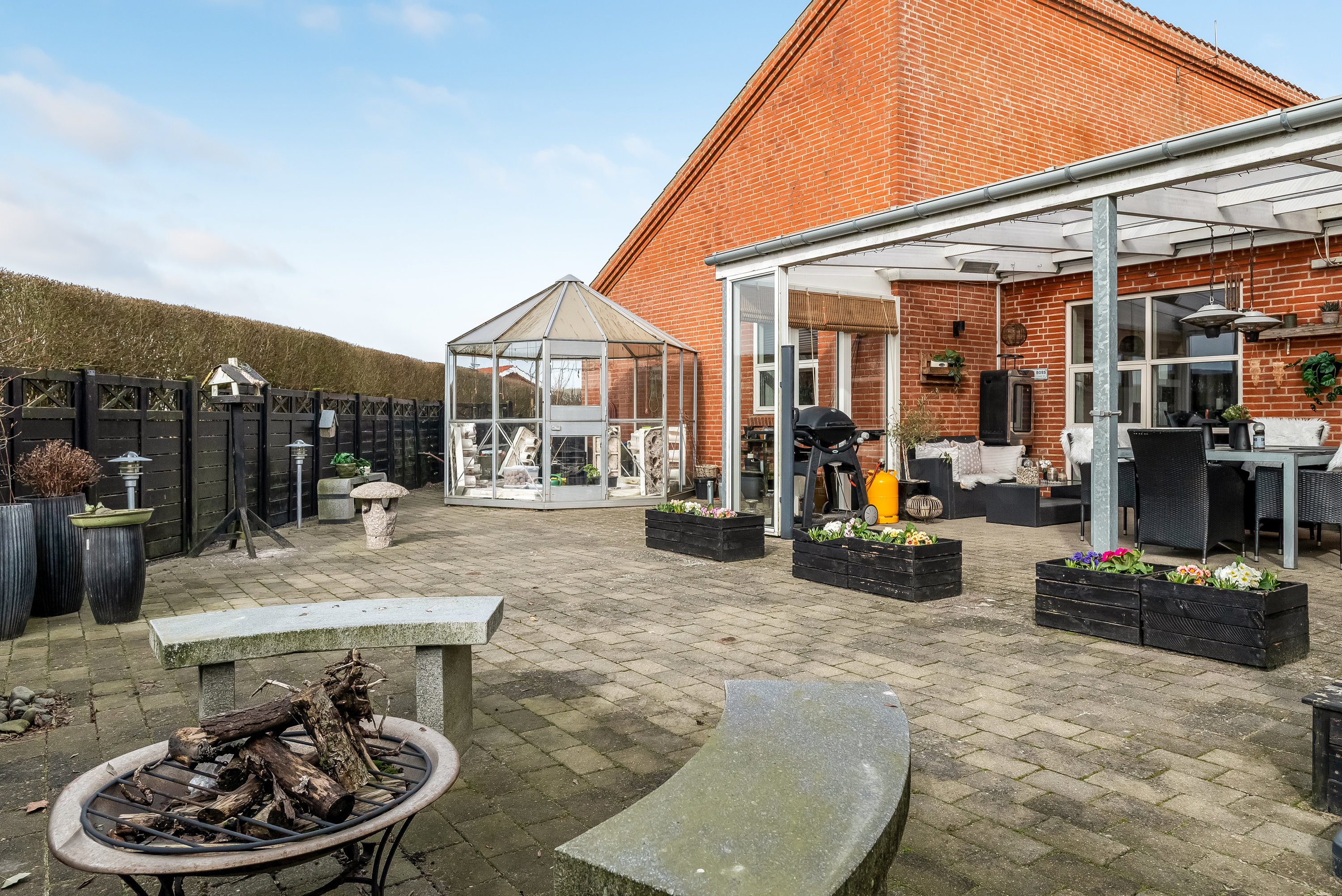 Fremhævet terrasse billede i fuldskærmstilstand. Billede af Mimersvej 74, Nørlem, 7620 Lemvig