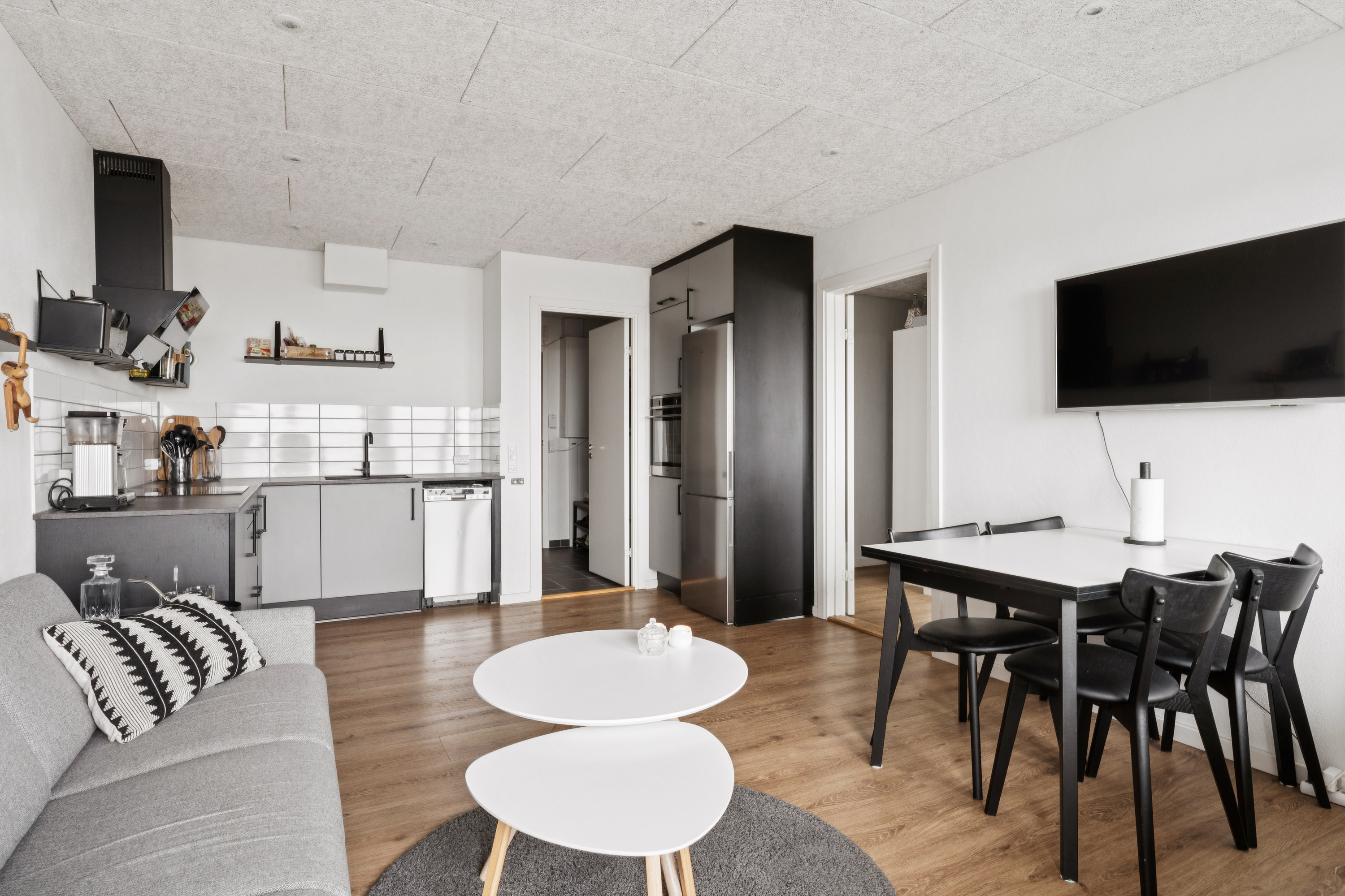 Fremhævet stue billede i fuldskærmstilstand. Billede af Revlingbakken 33, 8. 910., 9000 Aalborg