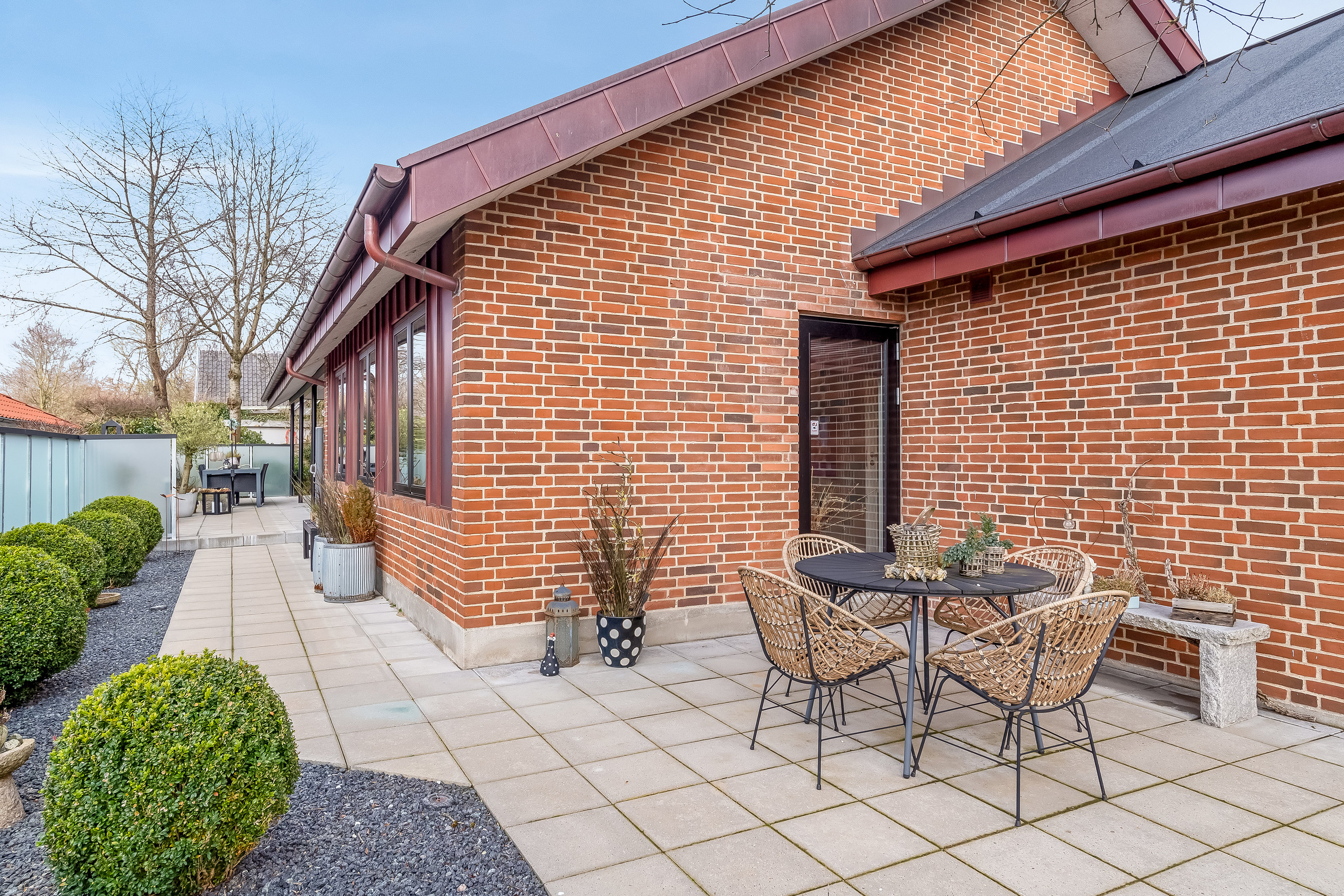 Fremhævet terrasse billede i fuldskærmstilstand. Billede af Porsevej 14, 7500 Holstebro