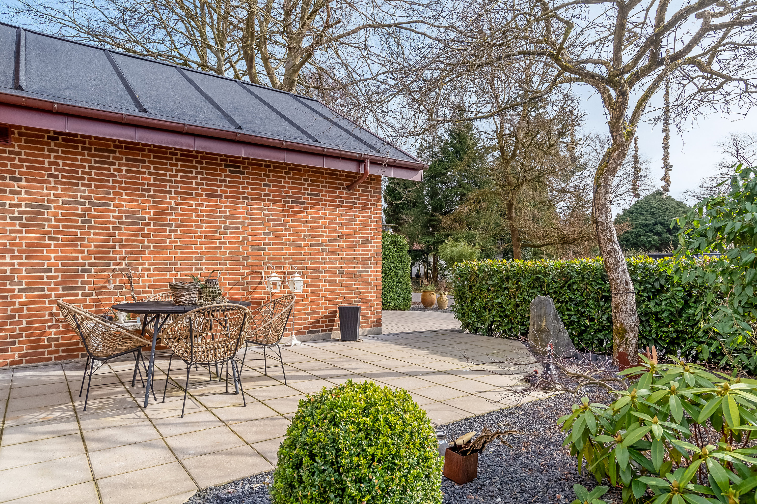 Fremhævet terrasse billede i fuldskærmstilstand. Billede af Porsevej 14, 7500 Holstebro