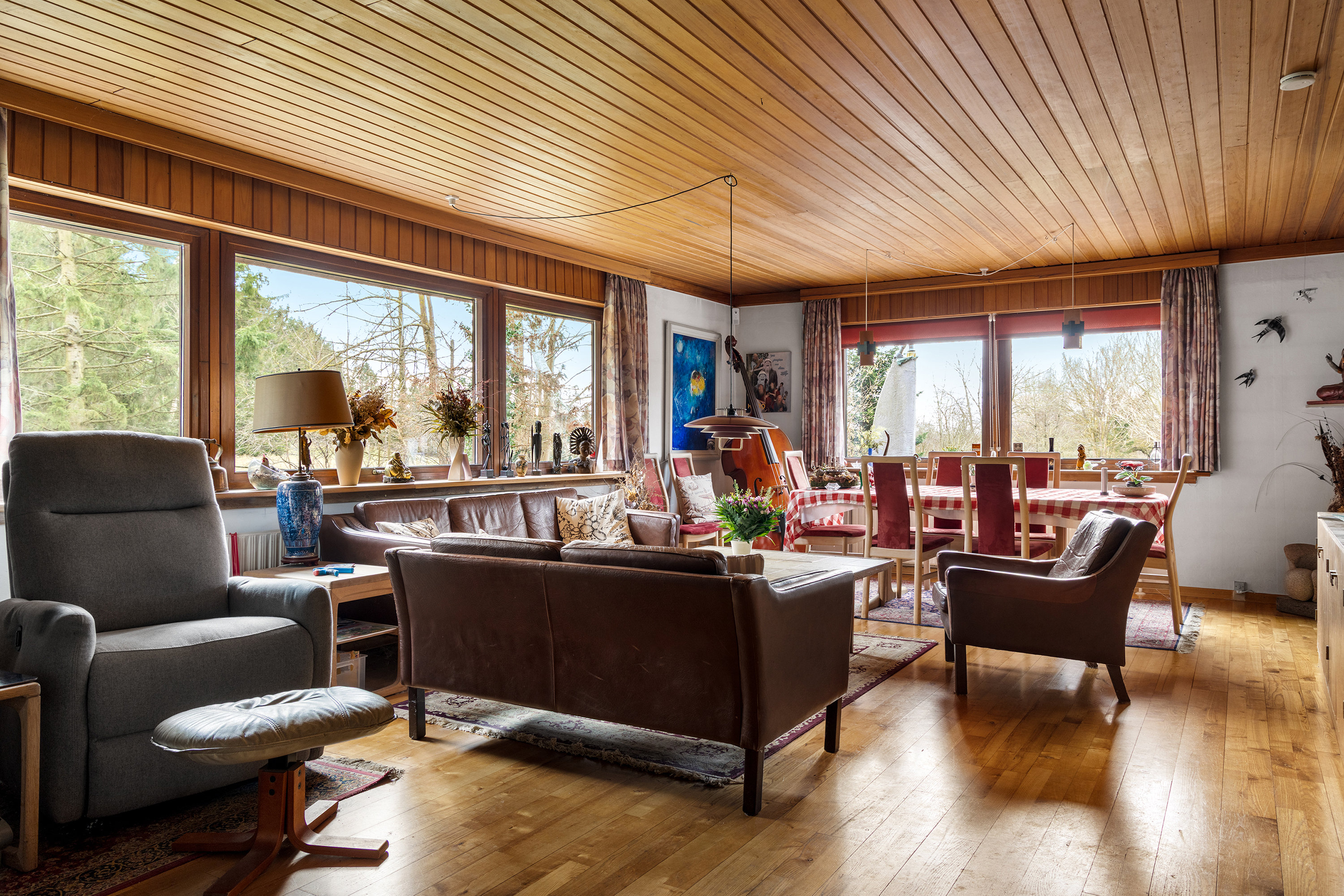 Fremhævet stue billede i fuldskærmstilstand. Billede af Lille Veksøvej 11, 3670 Veksø Sjælland