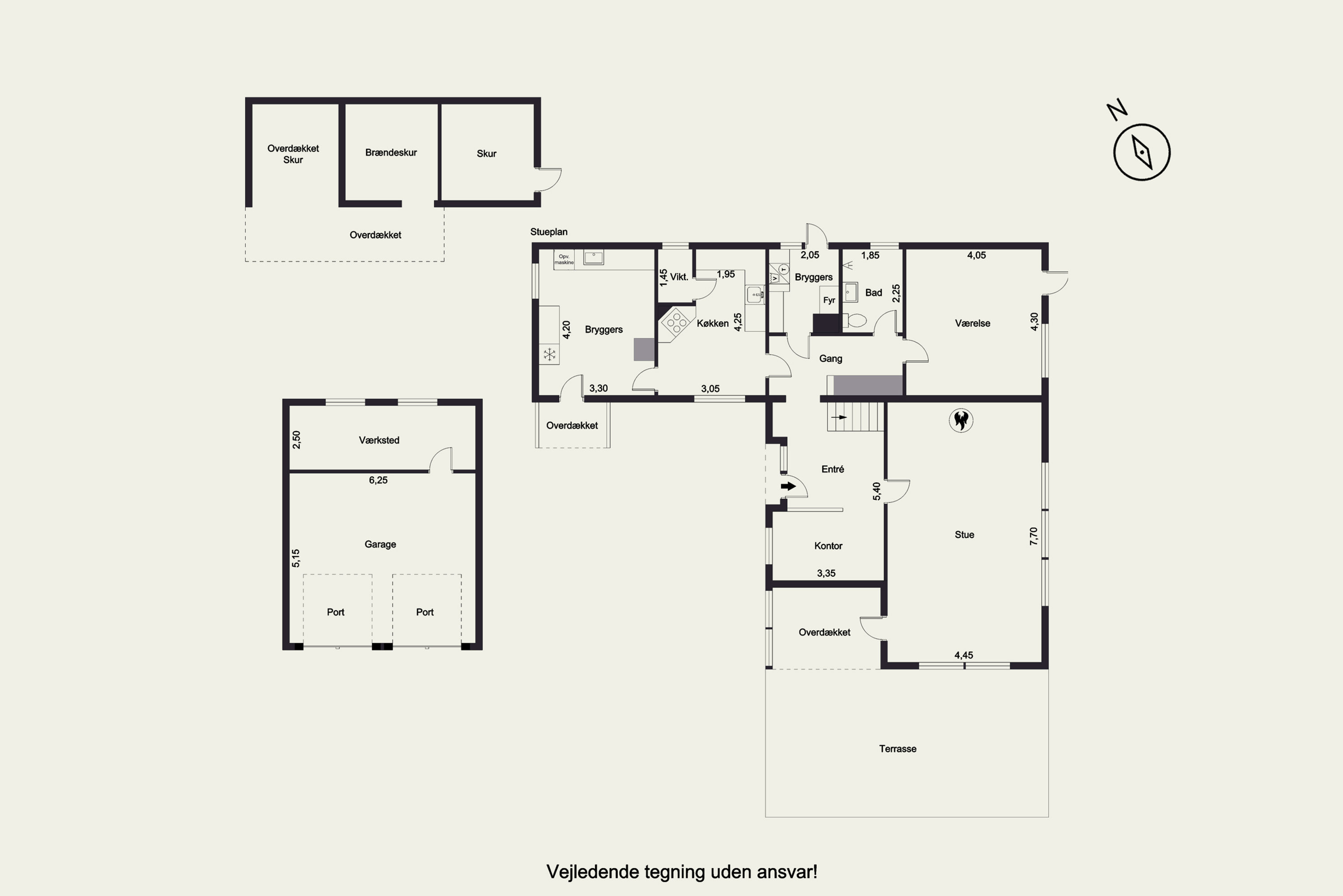 Plantegninger billede af Lille Veksøvej 11, 3670 Veksø Sjælland