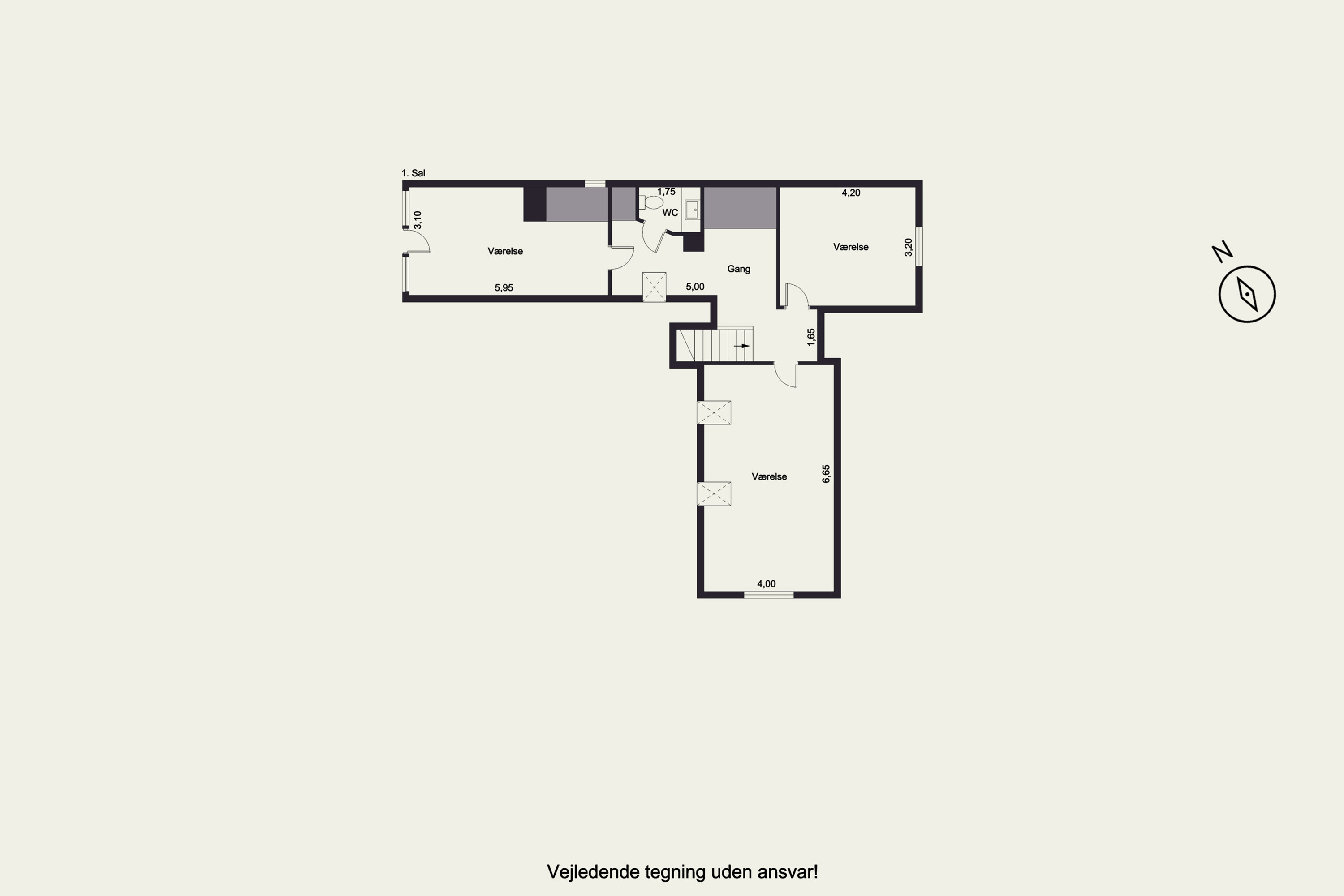 Plantegninger billede af Lille Veksøvej 11, 3670 Veksø Sjælland