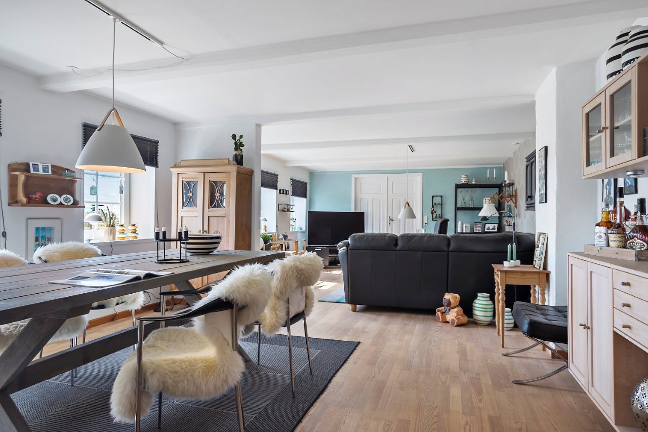 Fremhævet stue billede i fuldskærmstilstand. Billede af Åbenråvej 139, Uge, 6360 Tinglev