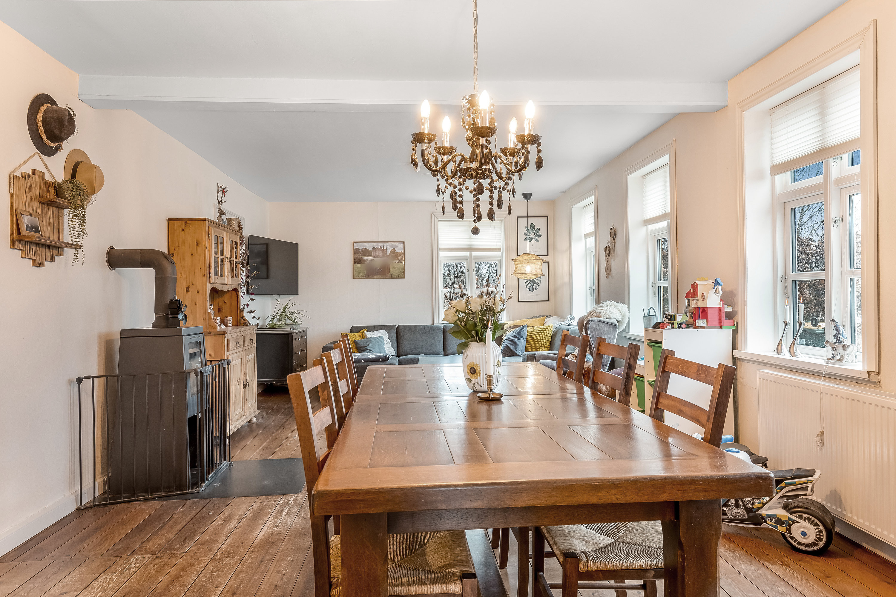 Fremhævet stue billede i fuldskærmstilstand. Billede af Visbjergvej 21, Visbjerg, 6240 Løgumkloster