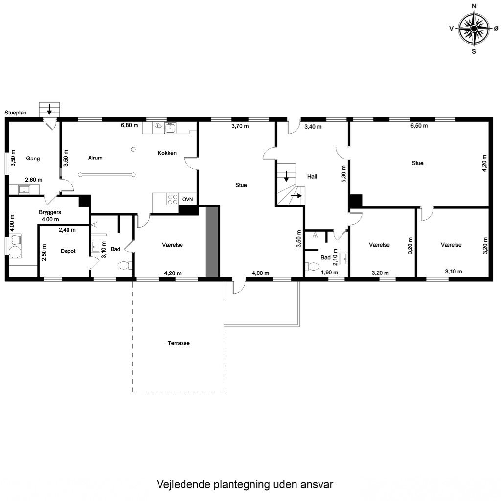 Plantegninger billede af Klavsebøllevej 18, Klavsebølle, 5953 Tranekær