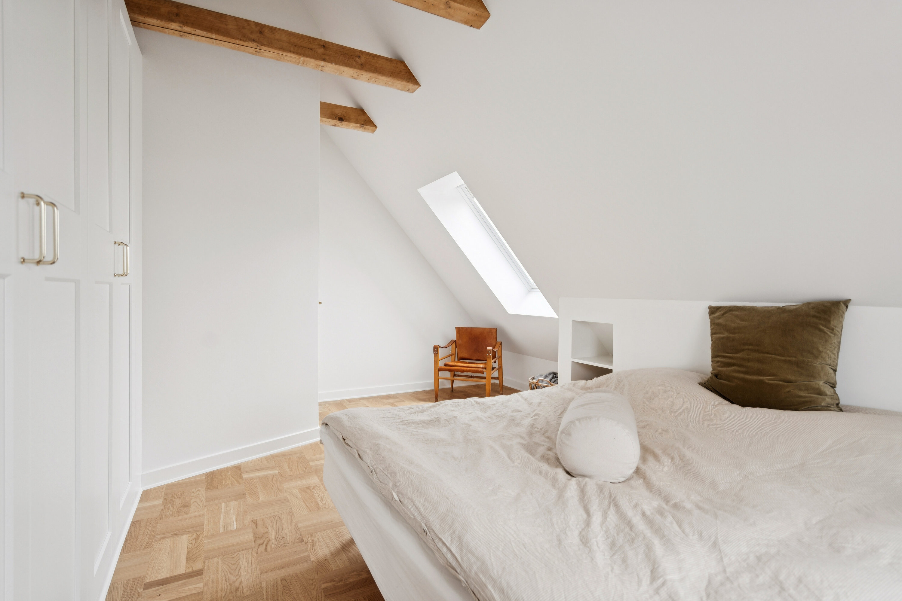 Fremhævet soveværelse billede i fuldskærmstilstand. Billede af Græsvangen 3, 9800 Hjørring