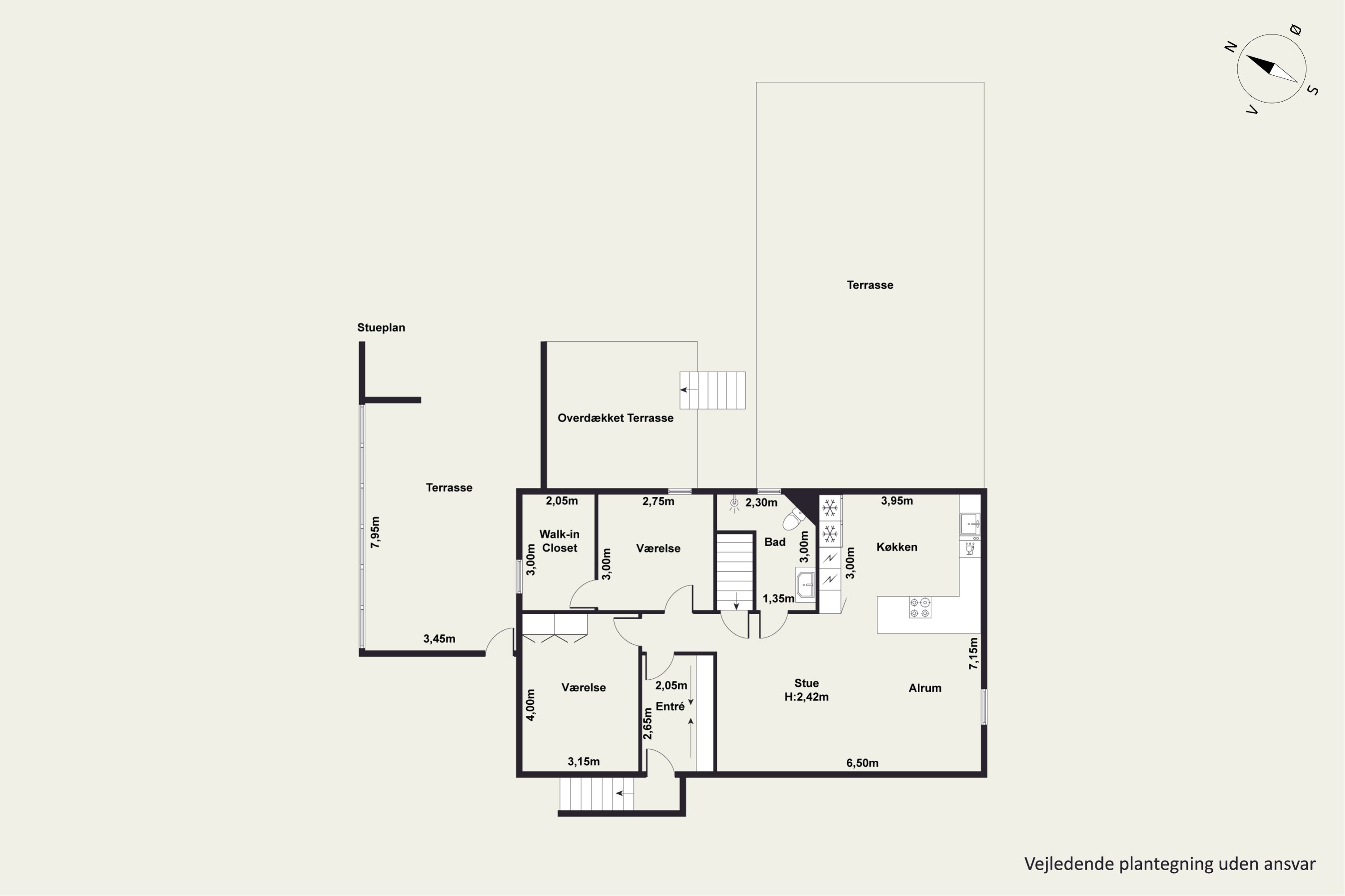 Plantegninger billede af Vibevej 5, 8850 Bjerringbro