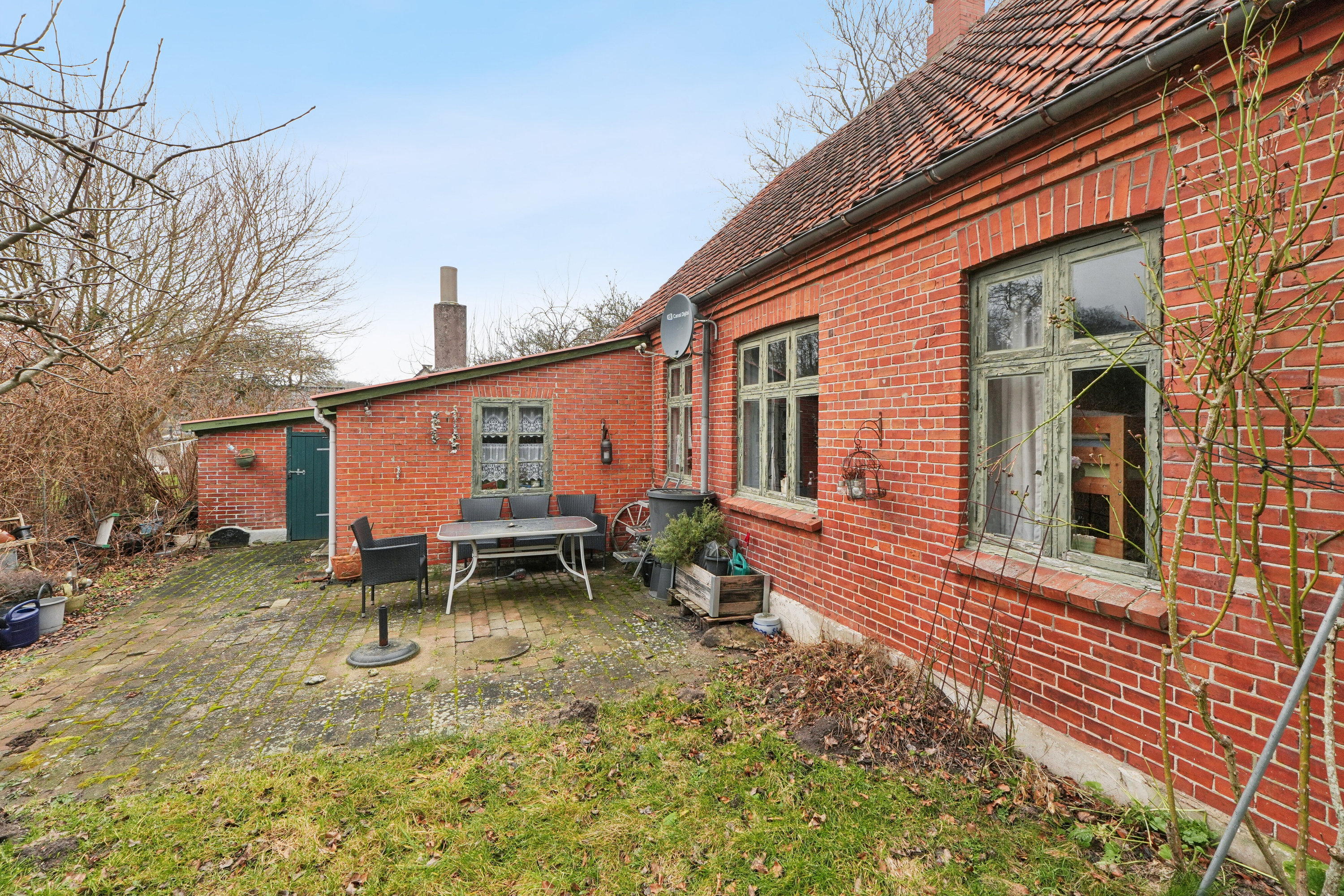 Fremhævet terrasse billede i fuldskærmstilstand. Billede af Vesterhusevej 7, Vesterhuse, 5953 Tranekær