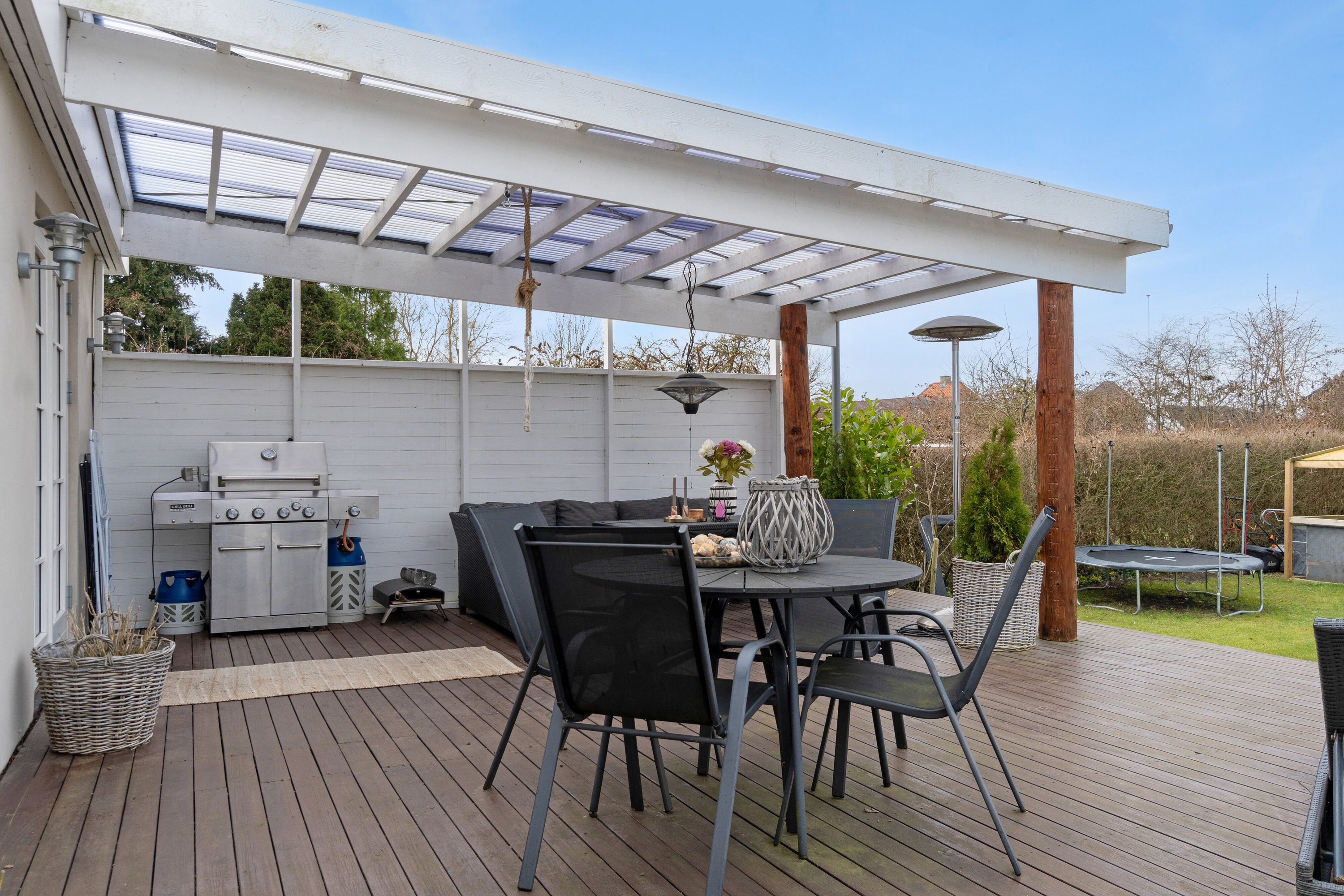 Fremhævet overdækket terrasse billede i fuldskærmstilstand. Billede af Rolighedsvej 27, 4200 Slagelse