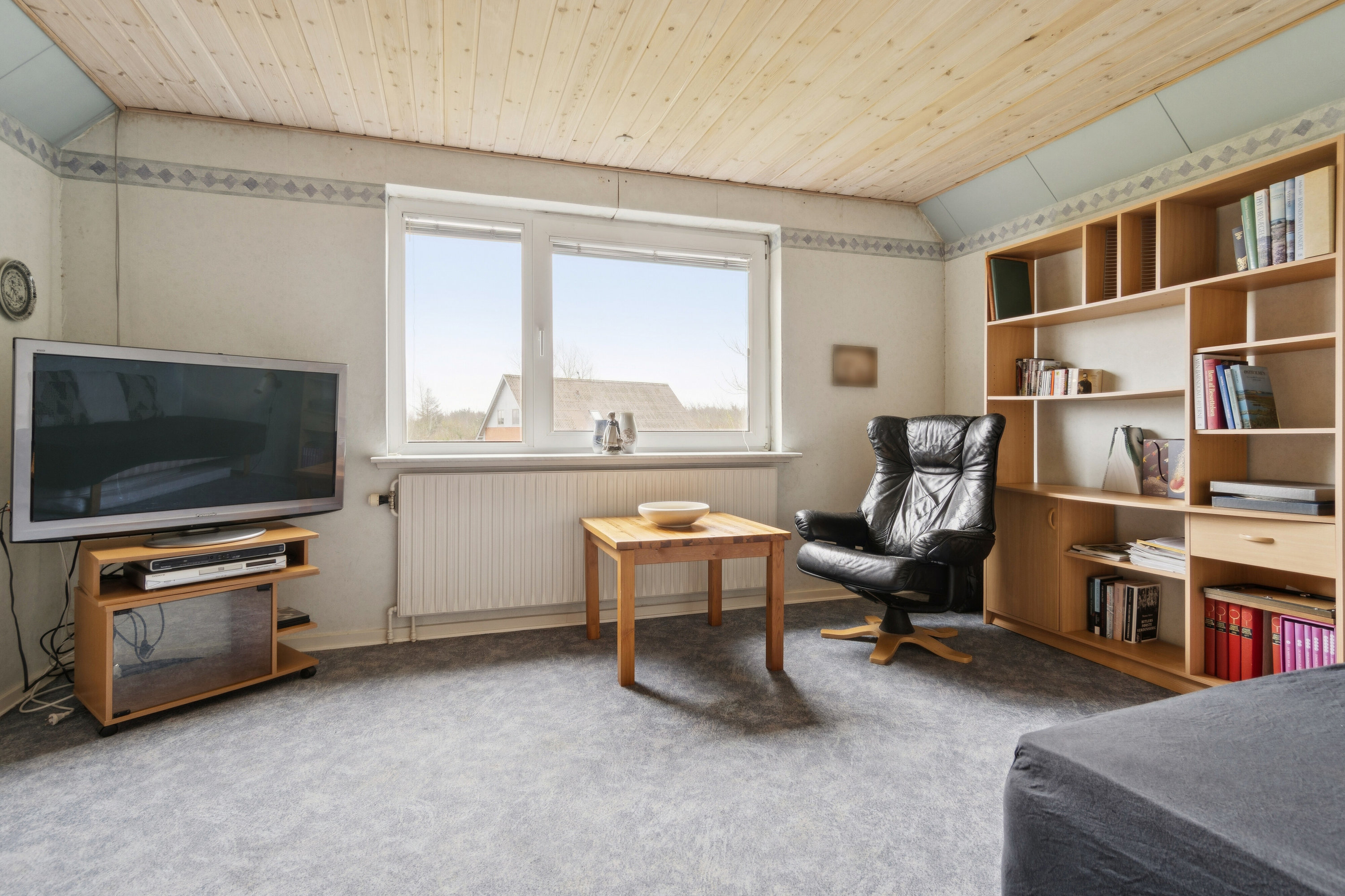 Fremhævet stue billede i fuldskærmstilstand. Billede af Basaltvej 16, Østerild, 7700 Thisted