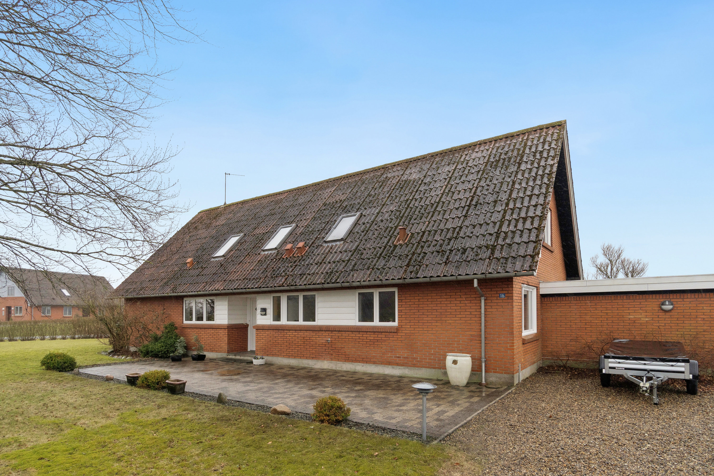 Fremhævet set fra haven billede i fuldskærmstilstand. Billede af Basaltvej 16, Østerild, 7700 Thisted