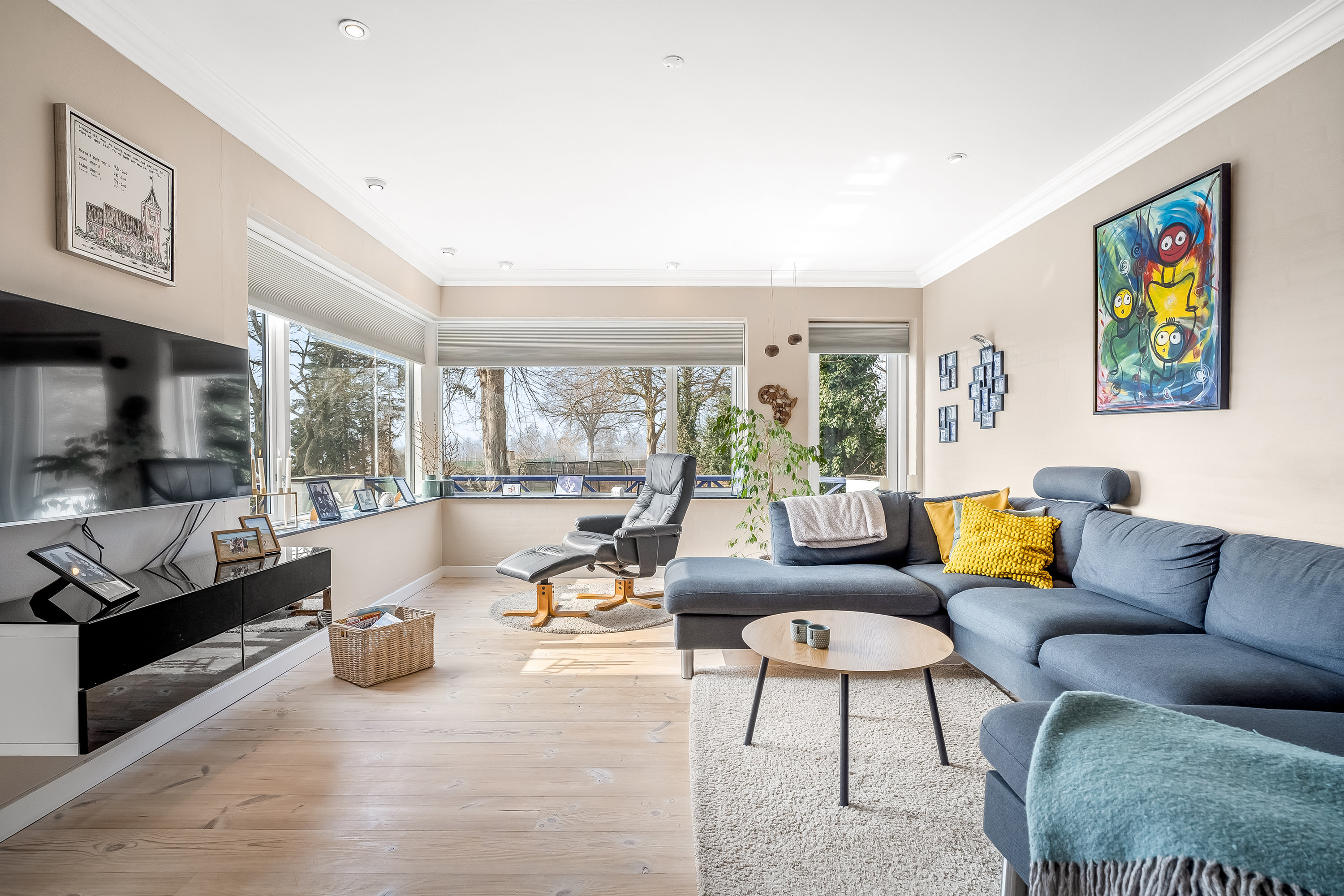 Fremhævet stue billede i fuldskærmstilstand. Billede af Refshalevej 44, 4930 Maribo