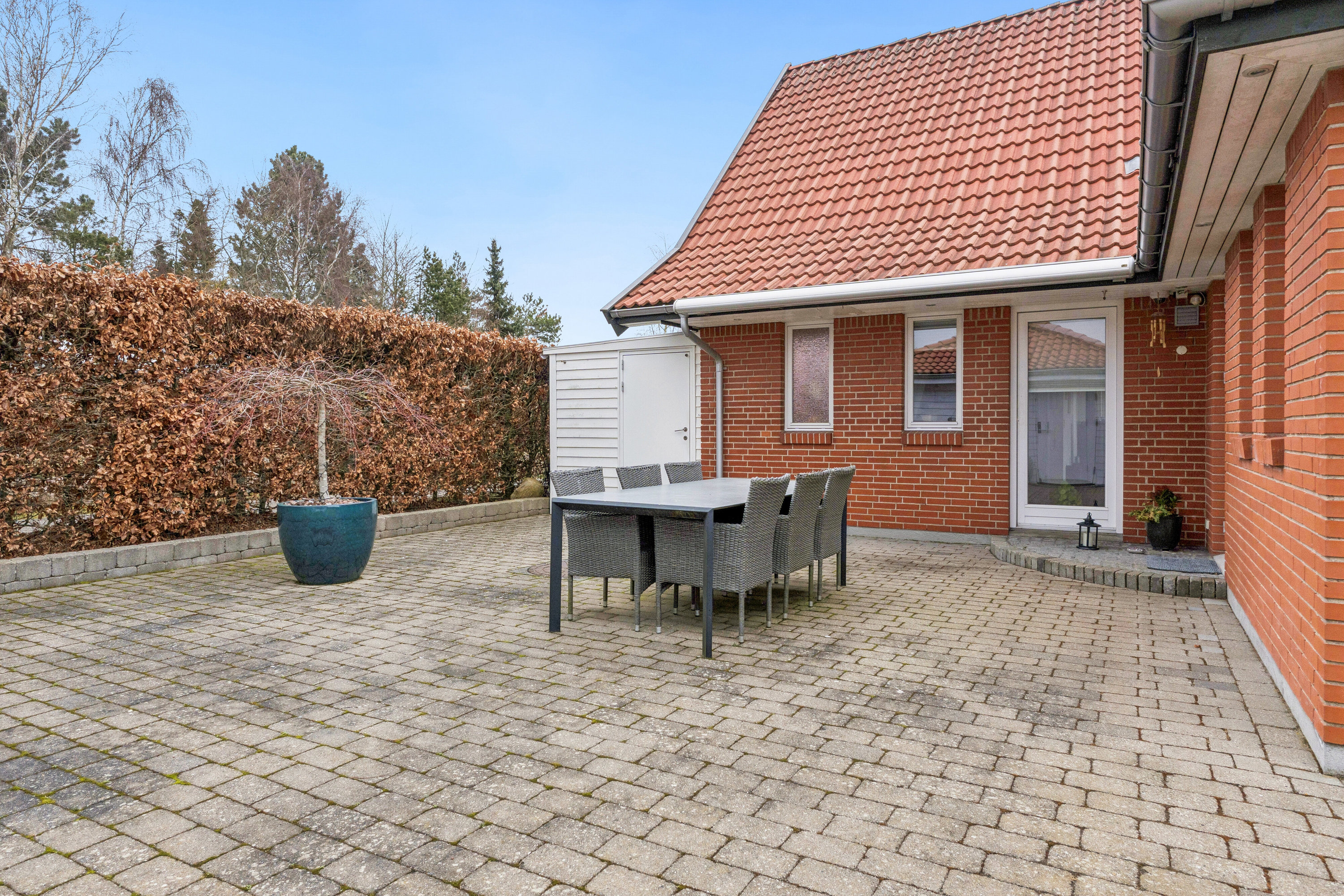 Fremhævet terrasse billede i fuldskærmstilstand. Billede af Lyndbyparken 12, Lyndby, 4070 Kirke Hyllinge