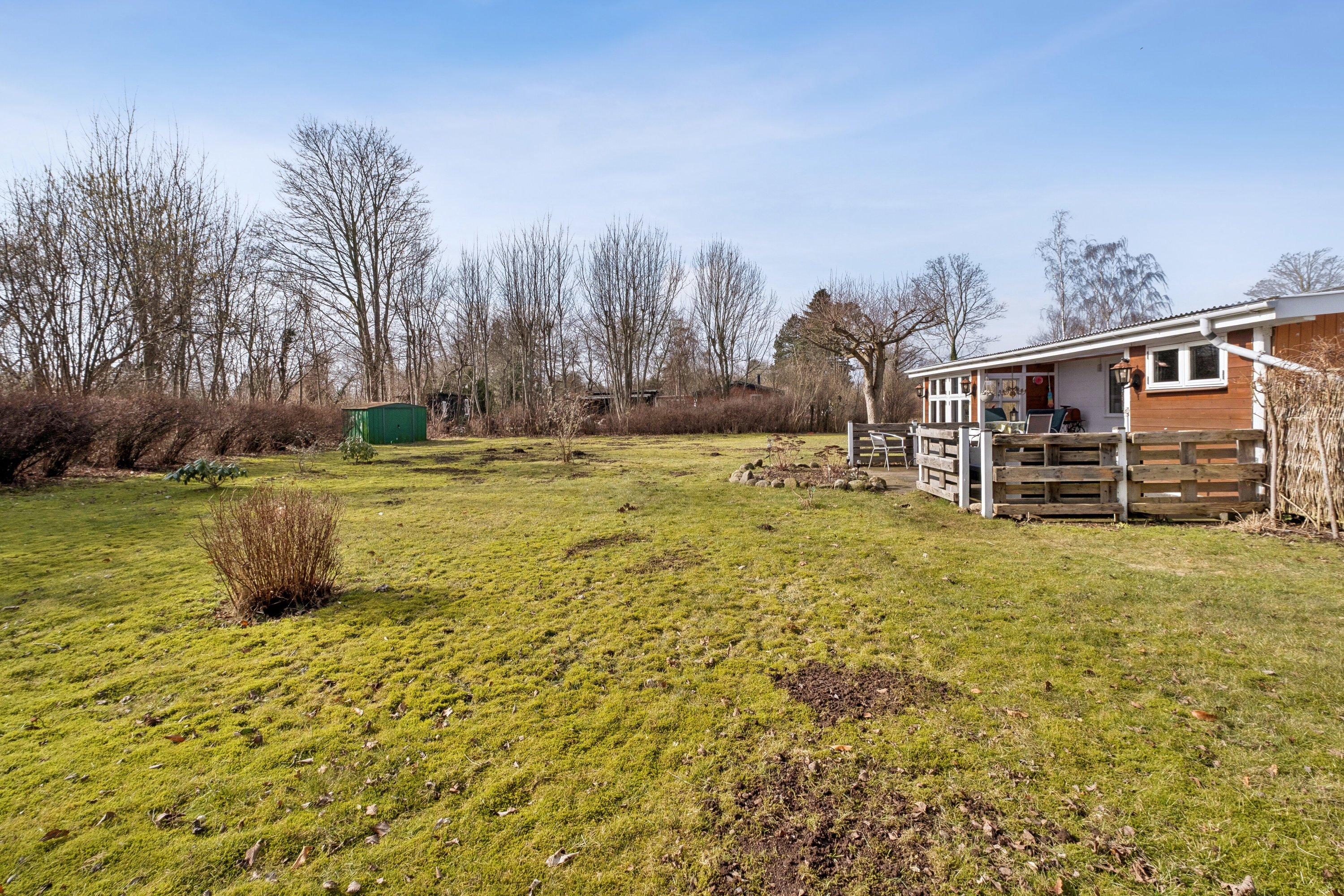 Fremhævet set fra haven billede i fuldskærmstilstand. Billede af Ferdinandvej 6, Kaldred, 4593 Eskebjerg