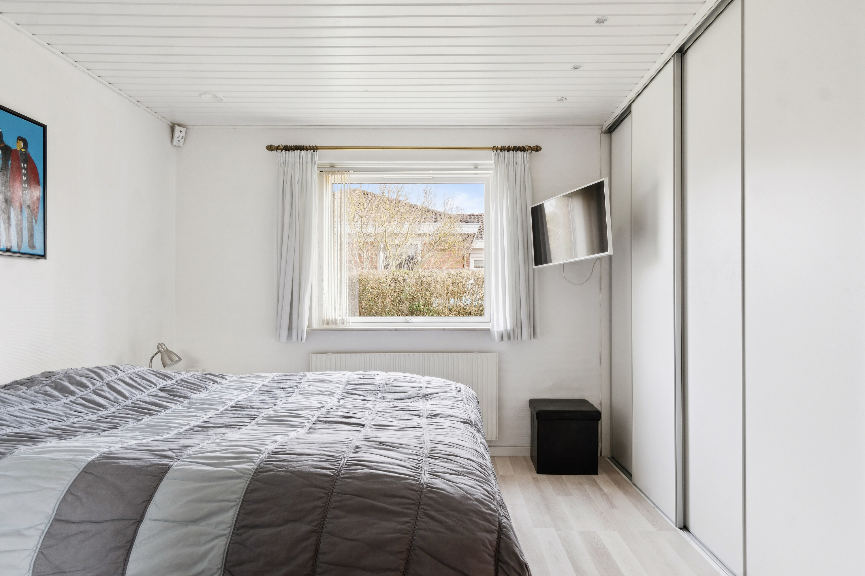 Fremhævet soveværelse billede i fuldskærmstilstand. Billede af Kløvervej 32, 4270 Høng