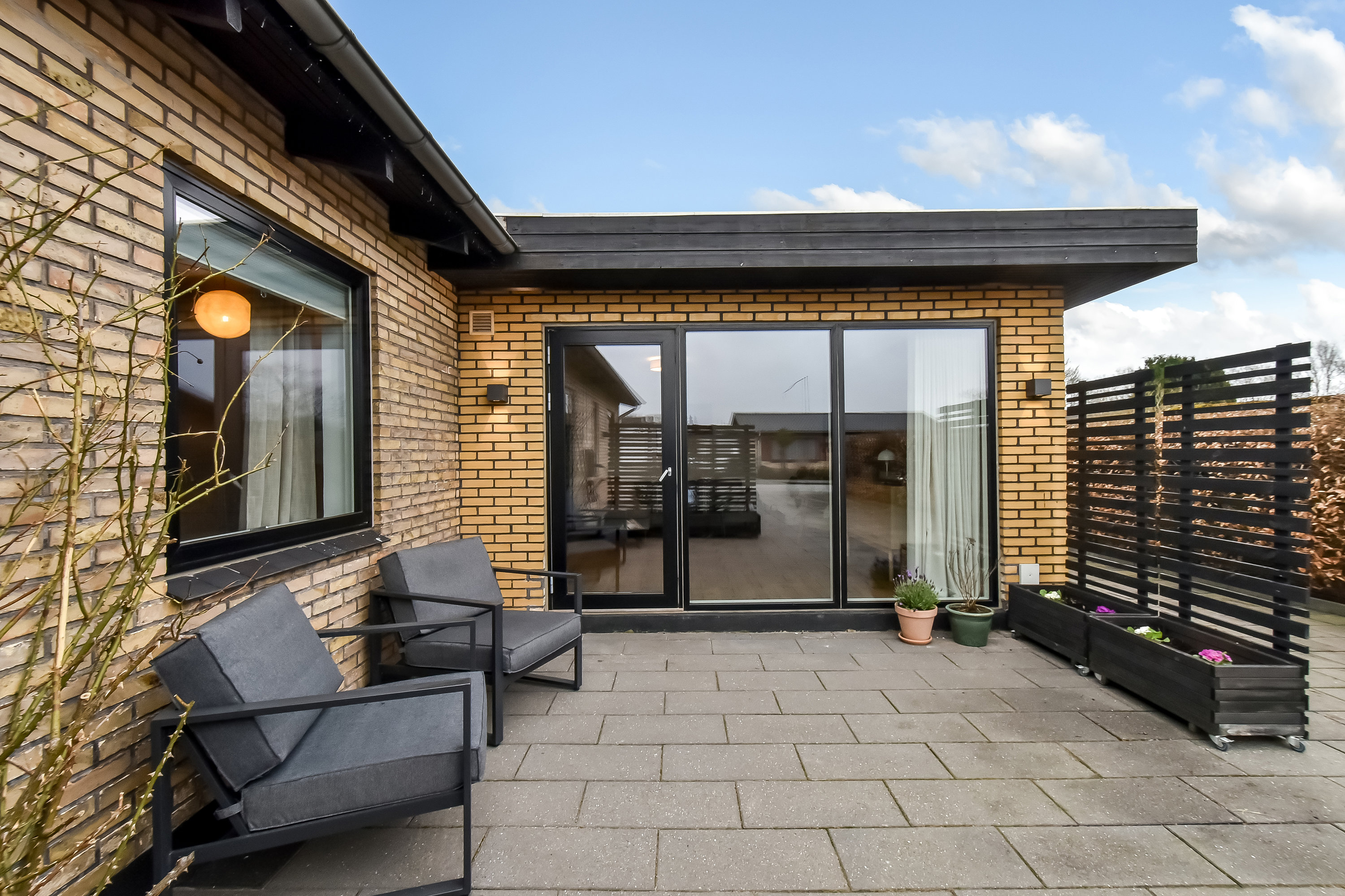 Fremhævet terrasse billede i fuldskærmstilstand. Billede af Baunevej 6, Tjørring, 7400 Herning