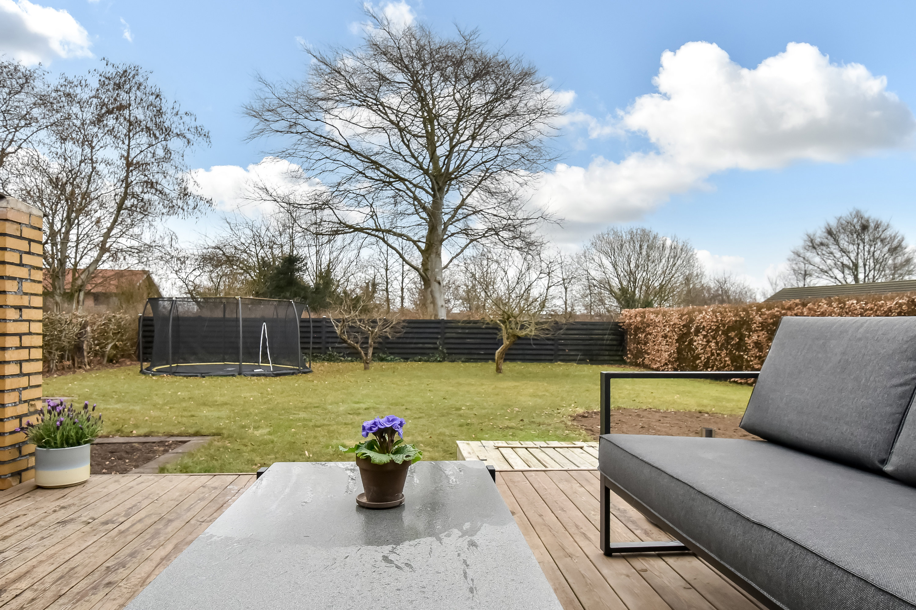 Fremhævet terrasse billede i fuldskærmstilstand. Billede af Baunevej 6, Tjørring, 7400 Herning